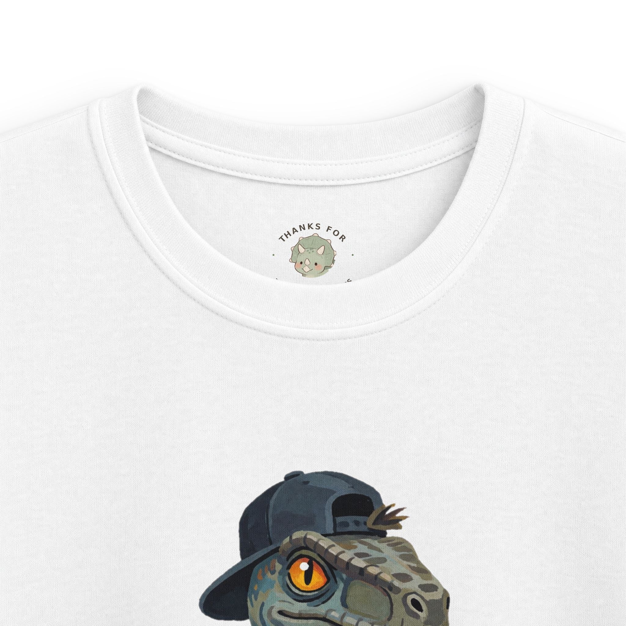 Kids Velocirapper T-Shirt — Funny Rapper Raptor Dinosaur Graphic Tee