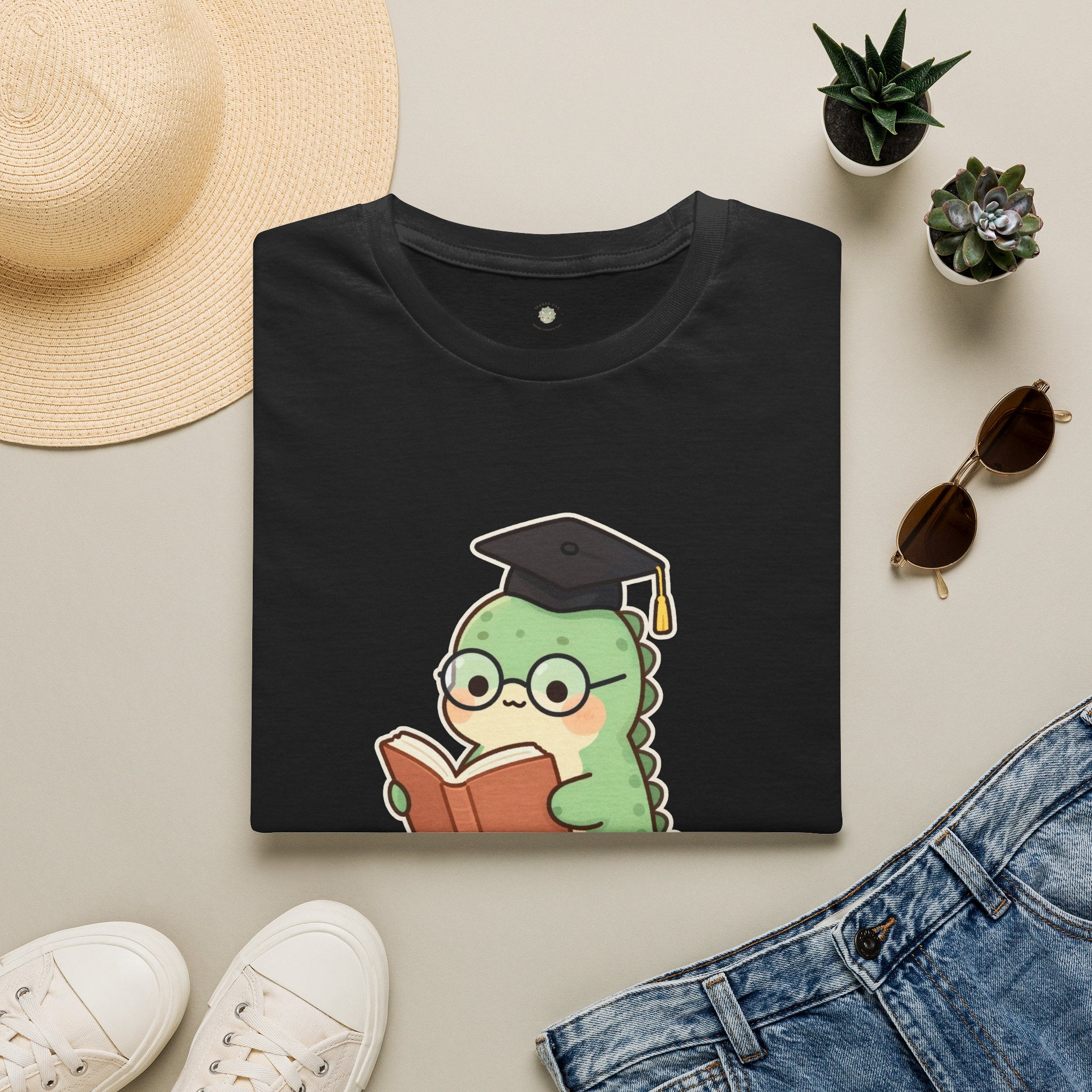 Thesaurus T-Shirt — Cute Word Nerd Dinosaur Grammar Pun Graphic Tee
