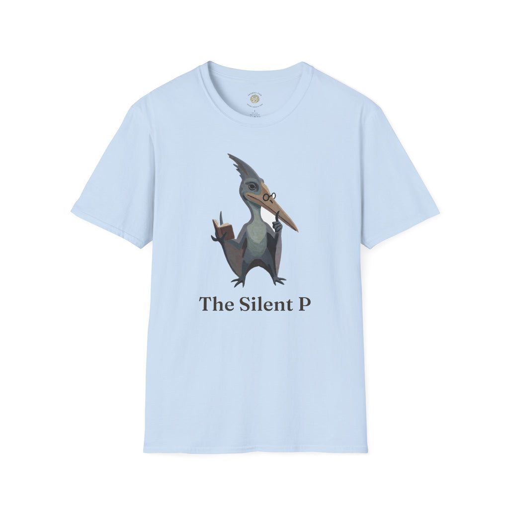 The Silent P T-Shirt — Funny Pterodactyl Grammar Pun Graphic Tee
