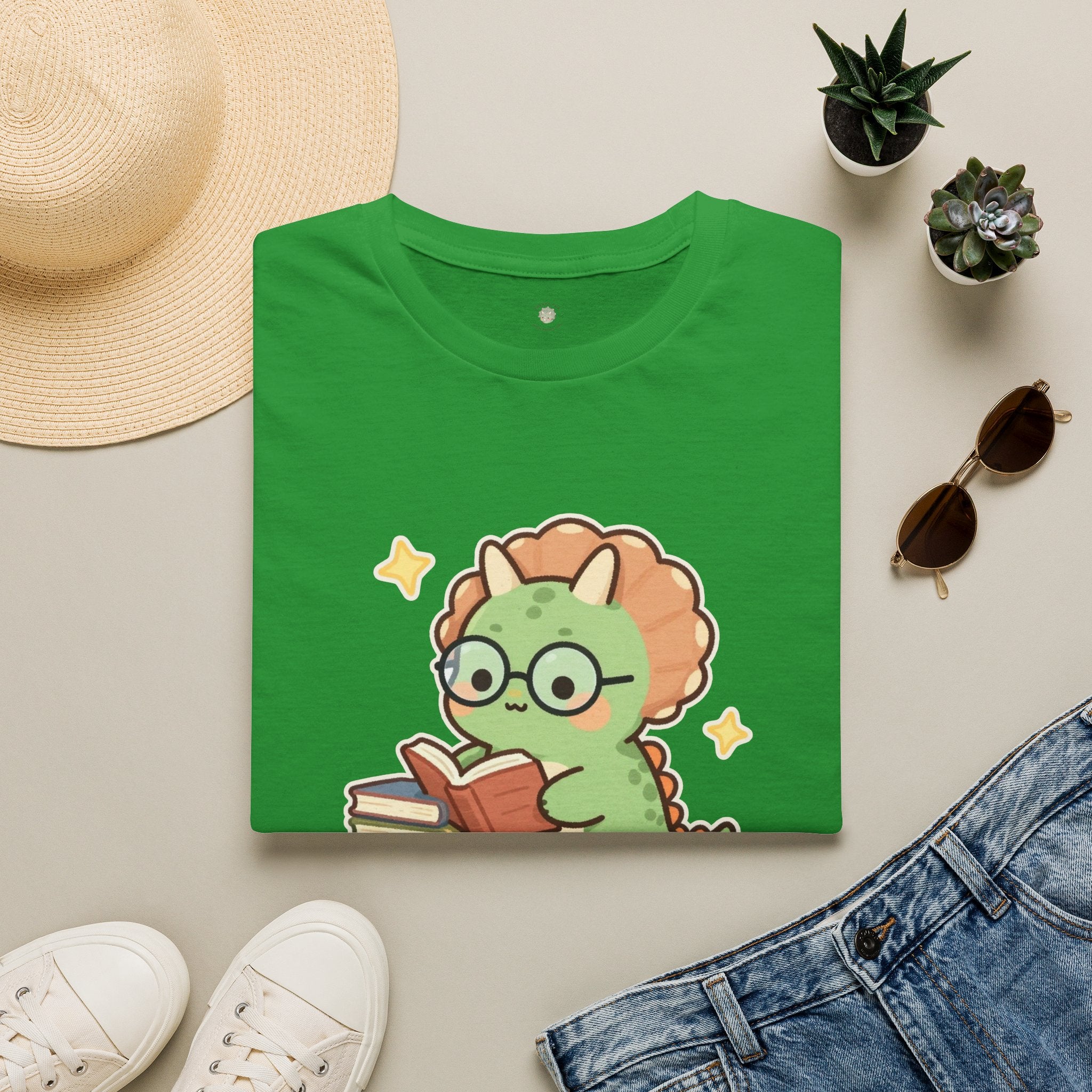 Book-a-saurus T-Shirt — Cute Reading Dinosaur Book Lover Graphic Tee