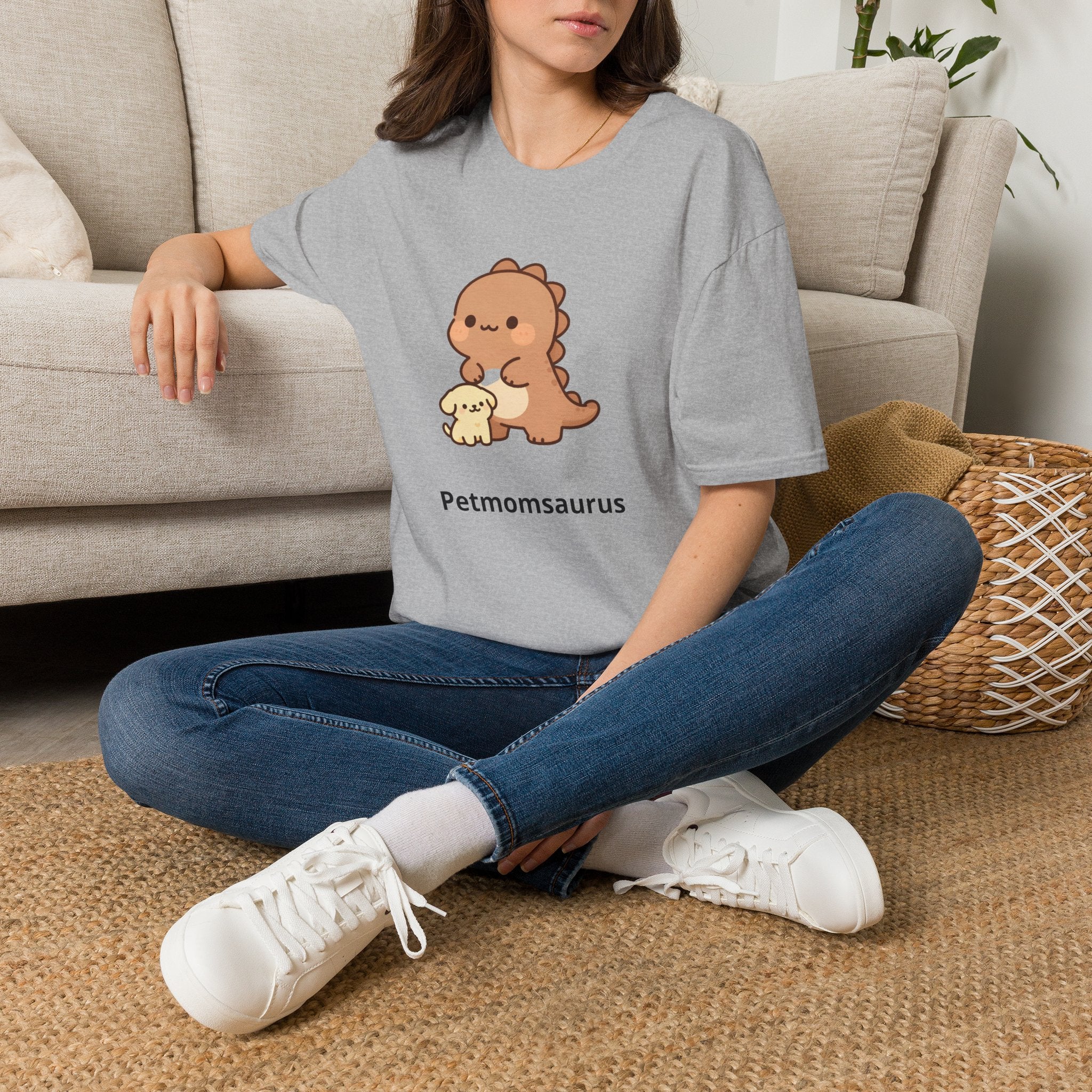 Personalized Fur Parent Dinosaur T-Shirt — Custom Name Pet Lover Tee