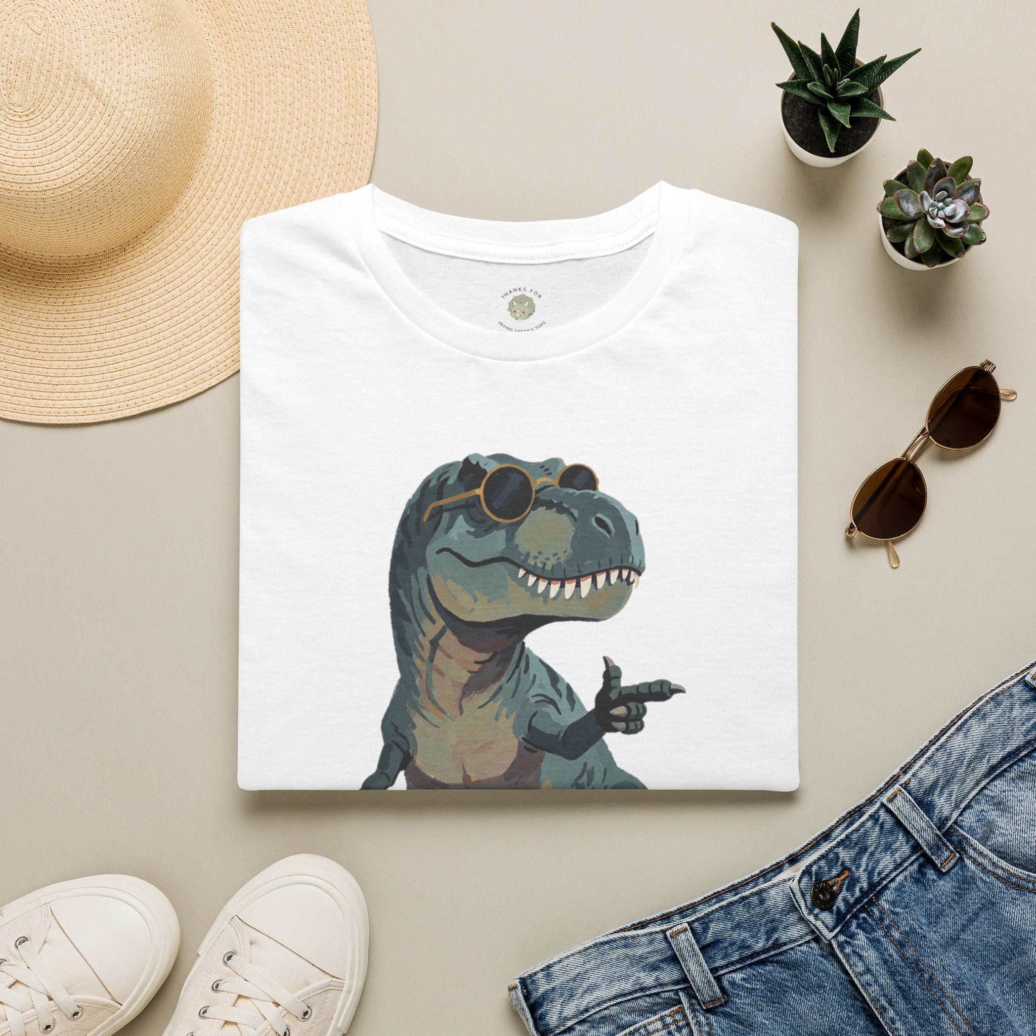 Big Dino Energy T-Shirt — Funny Confident Cool Dinosaur Graphic Tee