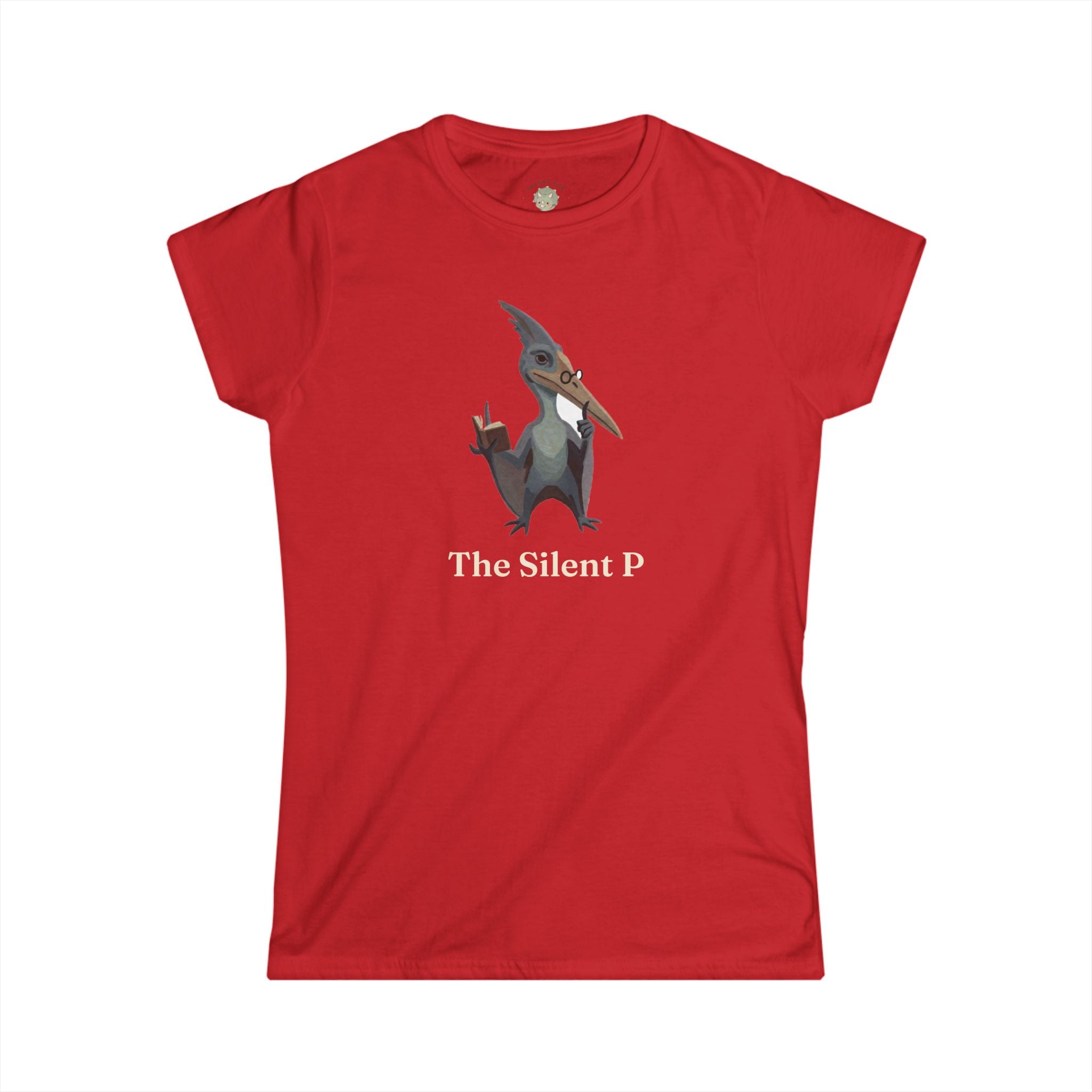 Women's The Silent P T-Shirt — Funny Pterodactyl Grammar Pun Graphic Tee