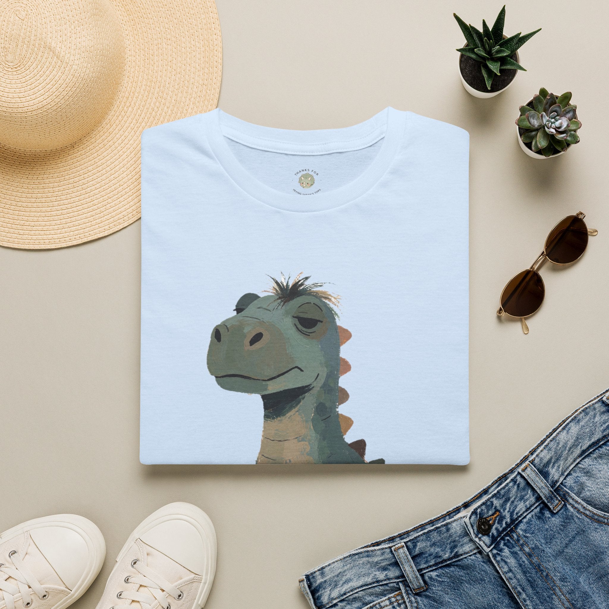 Not a Morning Dino T-Shirt — Funny Sleepy Dinosaur Graphic Tee