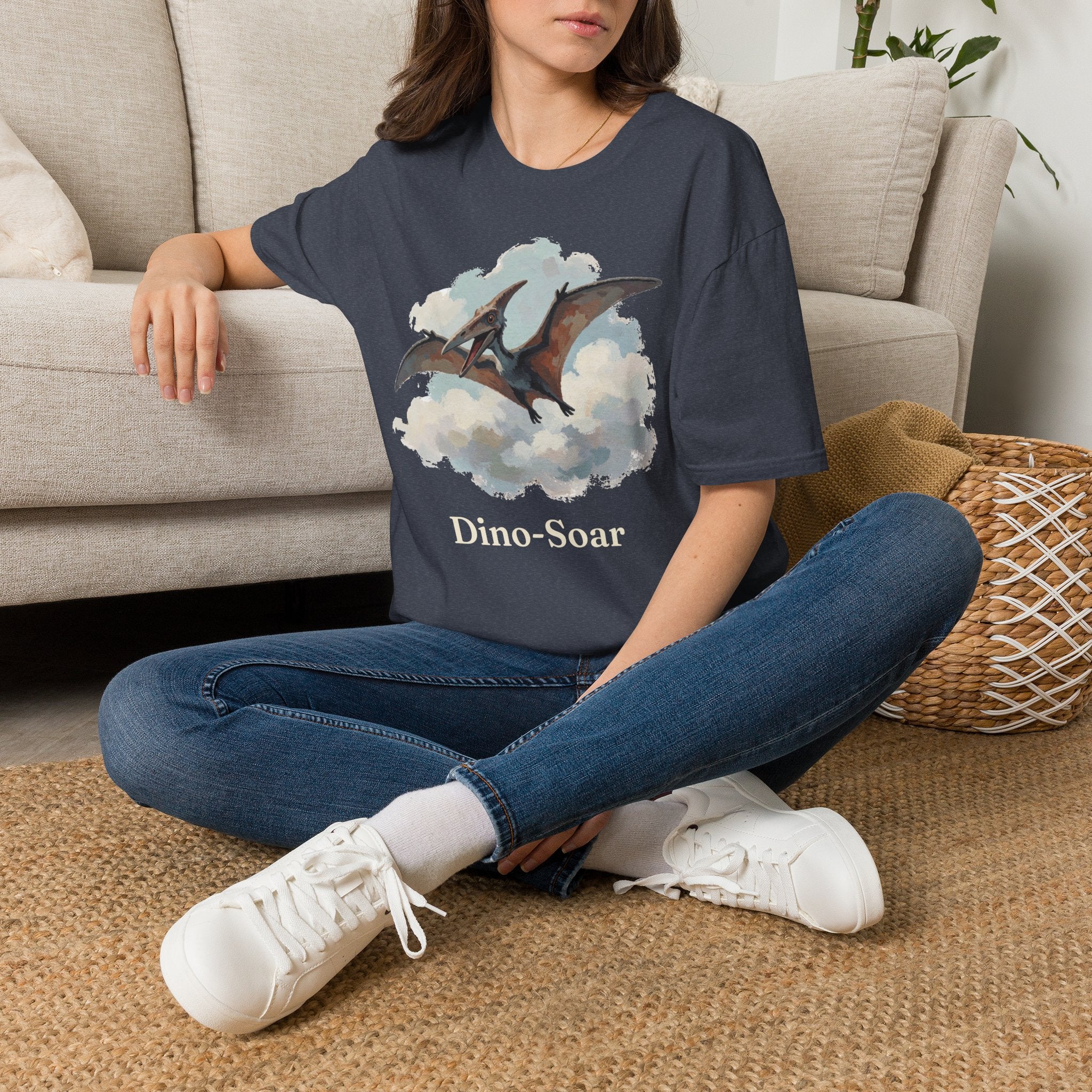 Dino-Soar T-Shirt — Cute Flying Pterodactyl Pun Graphic Tee