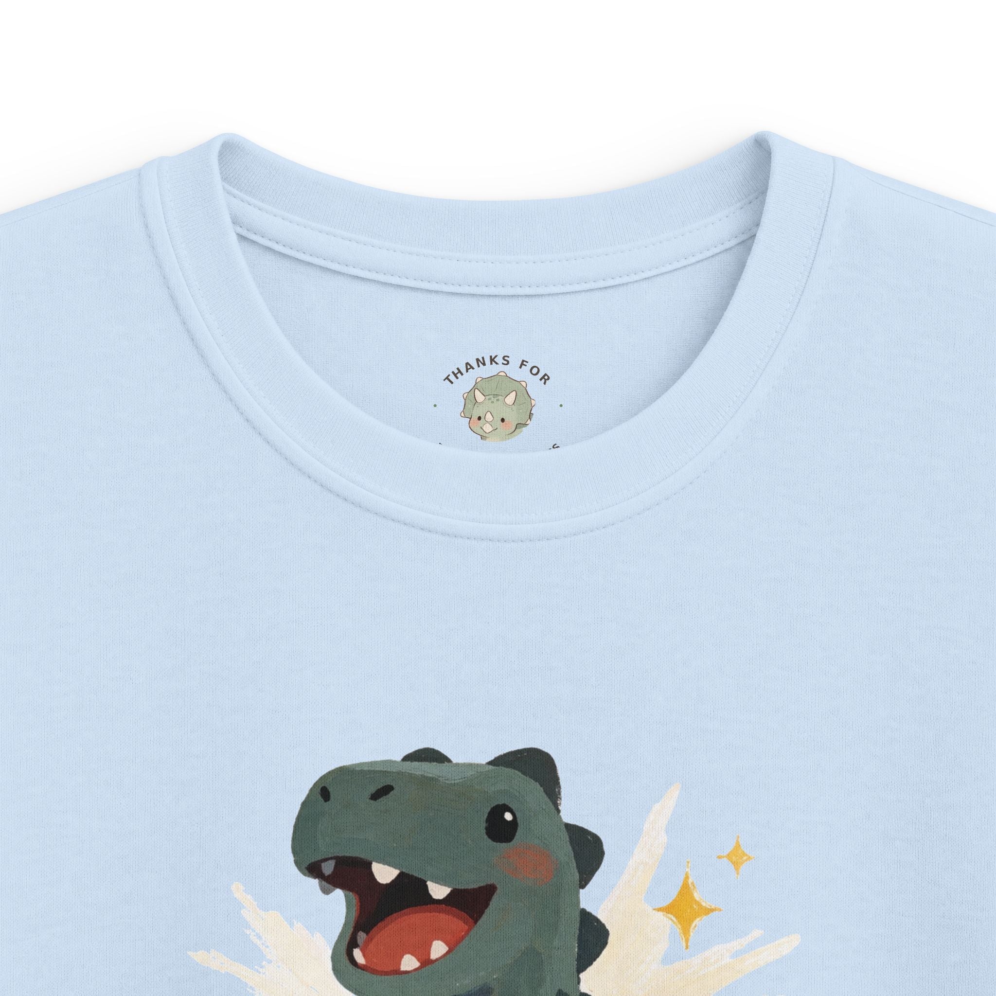 Kids Dino-Mite T-Shirt — Cute Cheerful Dinosaur Pun Graphic Tee