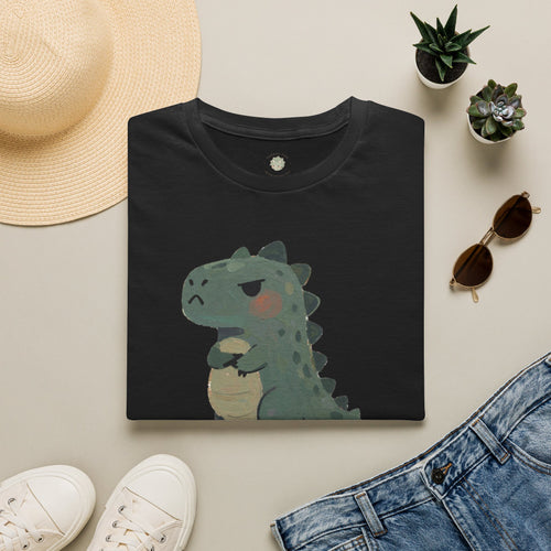 Hangry-Saurus T-Shirt — Funny Hungry Grumpy Dinosaur Graphic Tee