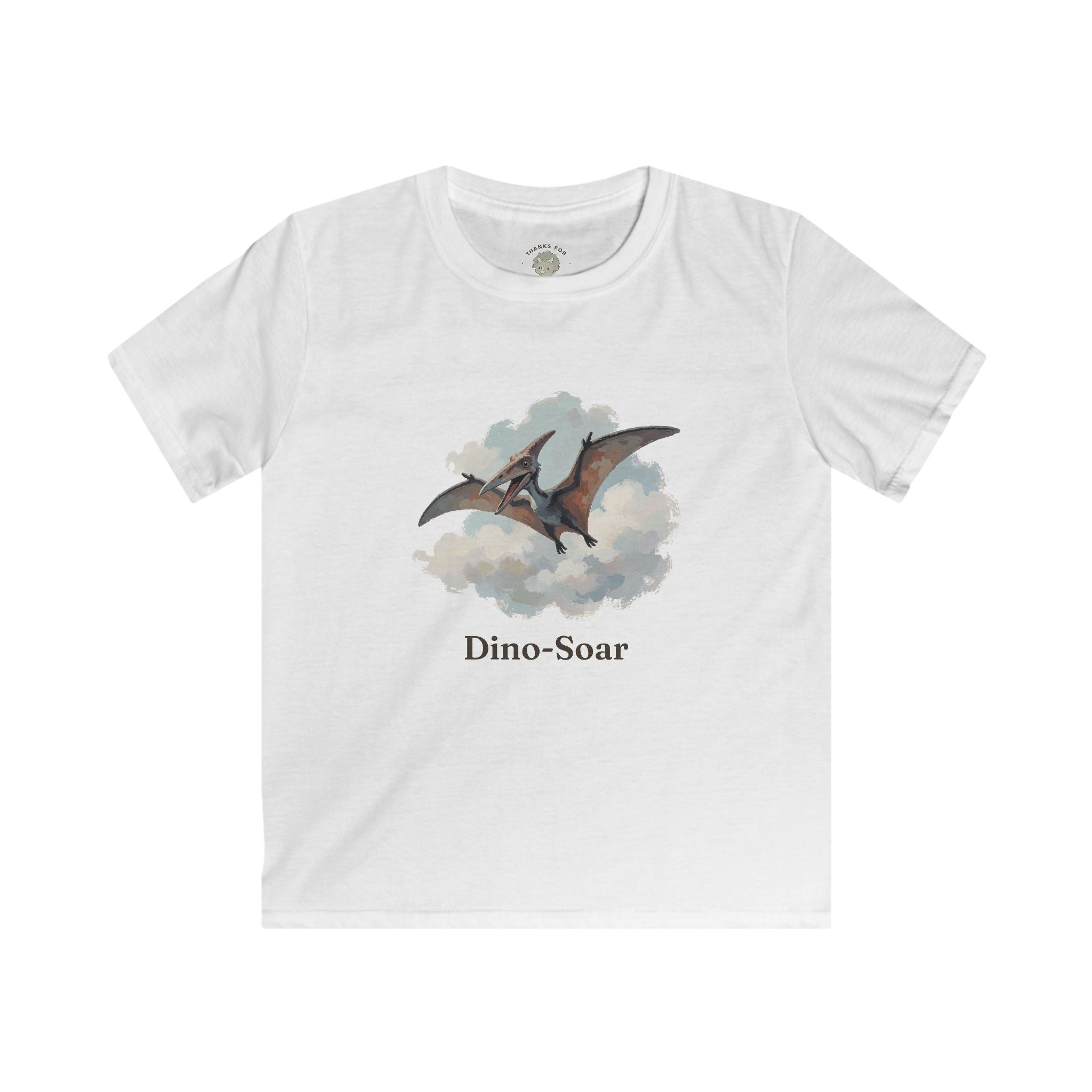 Kids Dino-Soar T-Shirt — Cute Flying Pterodactyl Pun Graphic Tee