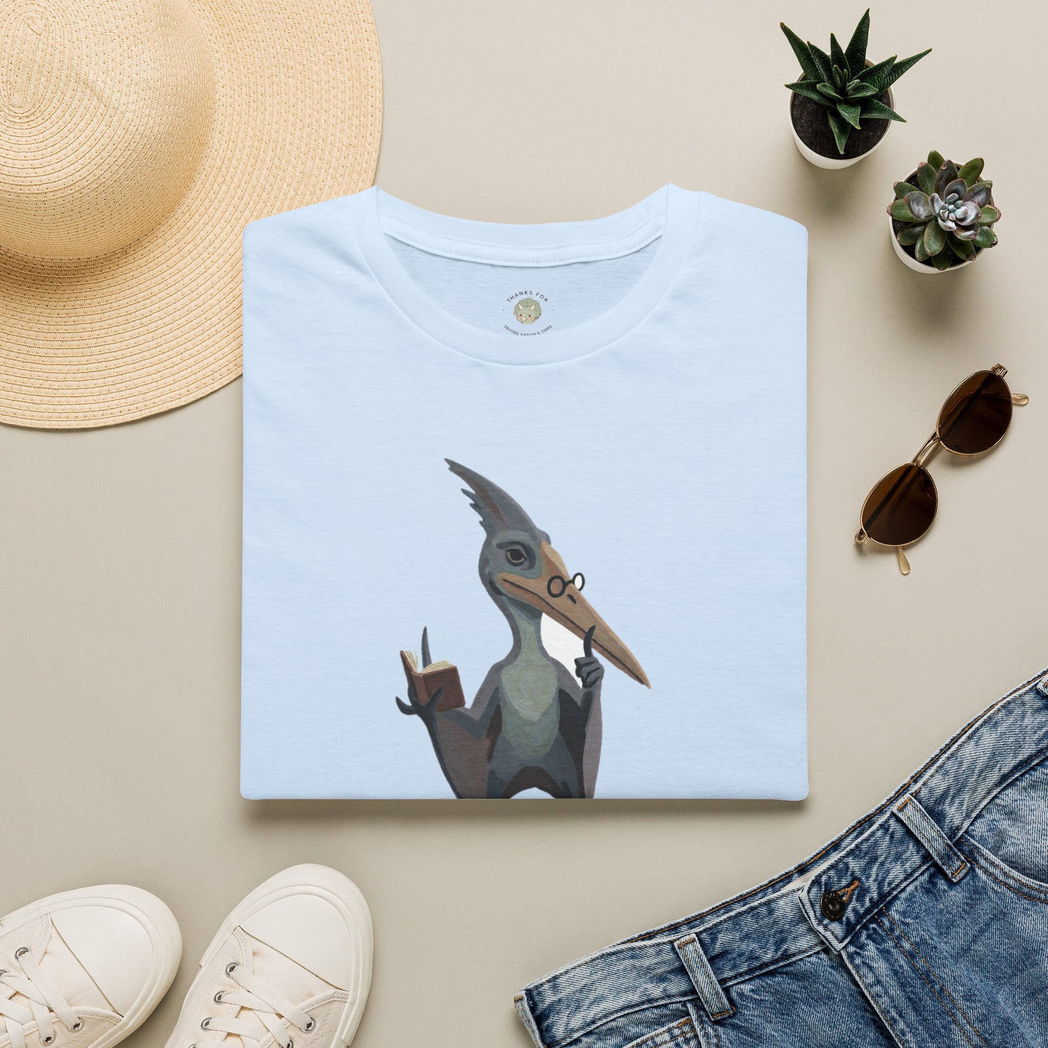 The Silent P T-Shirt — Funny Pterodactyl Grammar Pun Graphic Tee