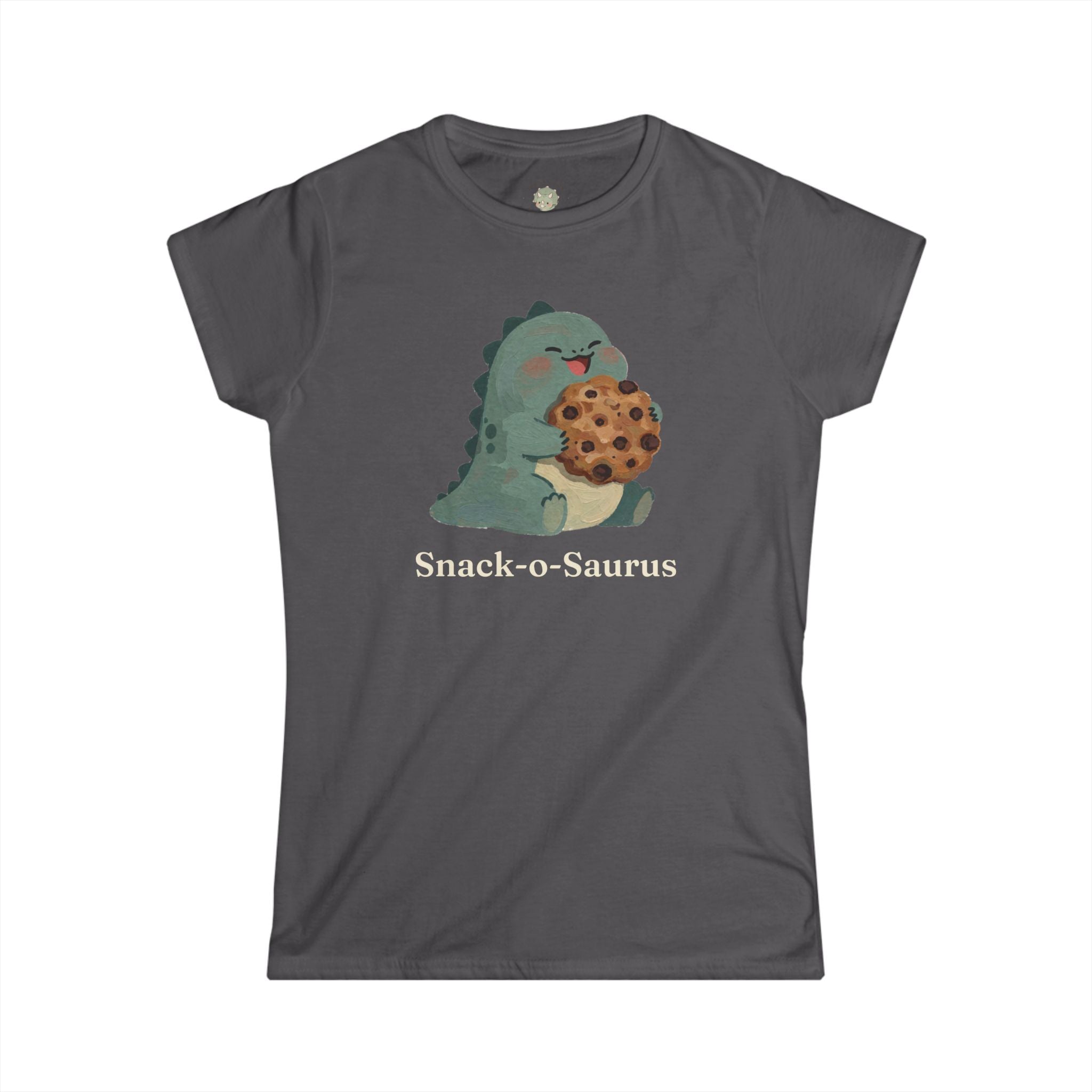 Snack-o-Saurus T-Shirt — Cute Cookie Dinosaur Snack Graphic Tee