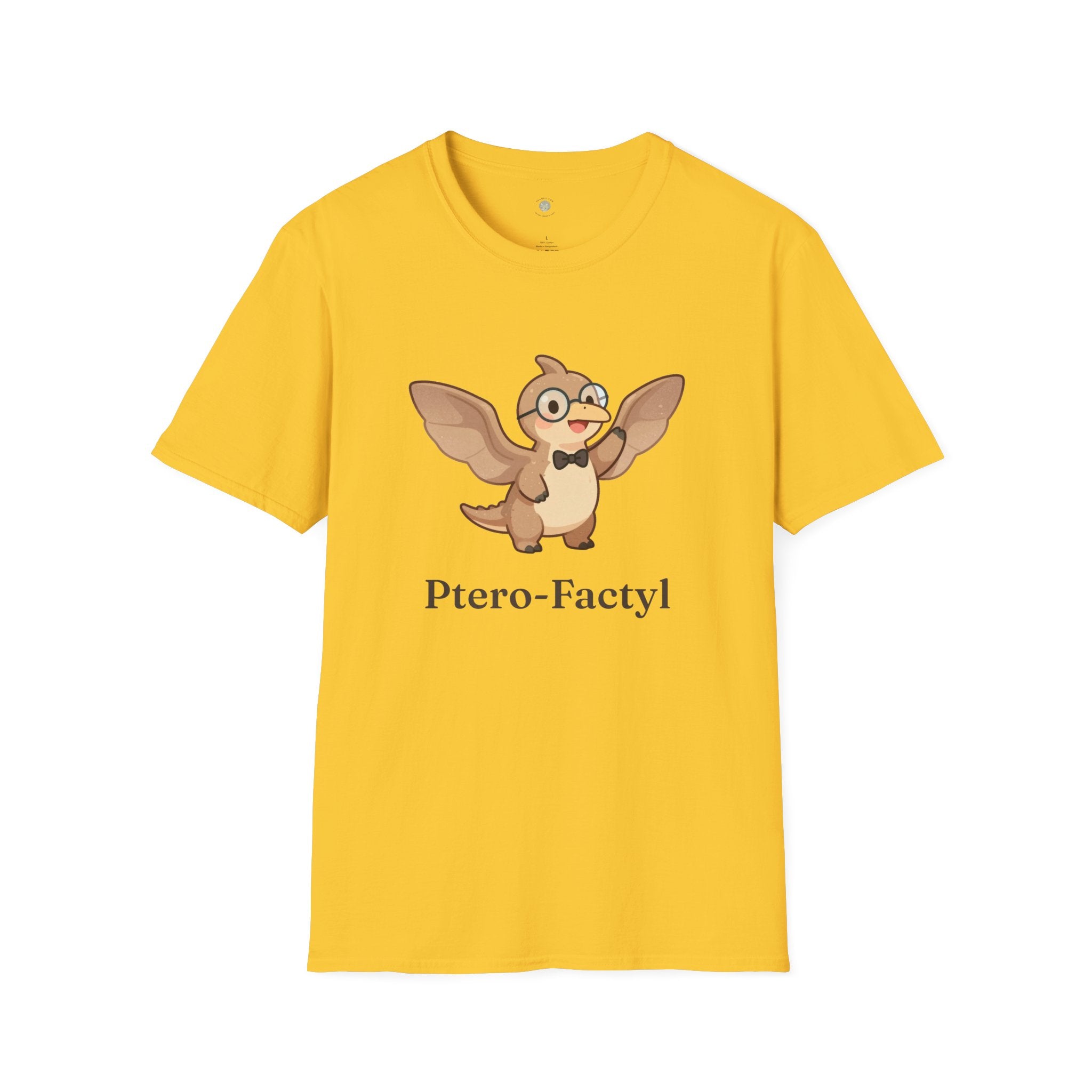 Ptero-Factyl T-Shirt — Funny Fun Facts Pterodactyl Dinosaur Graphic Tee