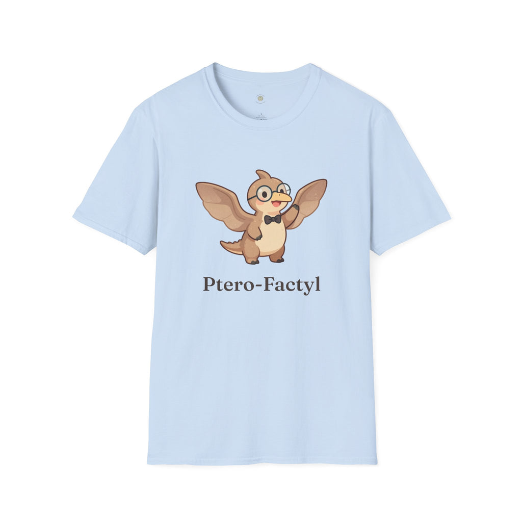 Ptero-Factyl T-Shirt — Funny Fun Facts Pterodactyl Dinosaur Graphic Tee