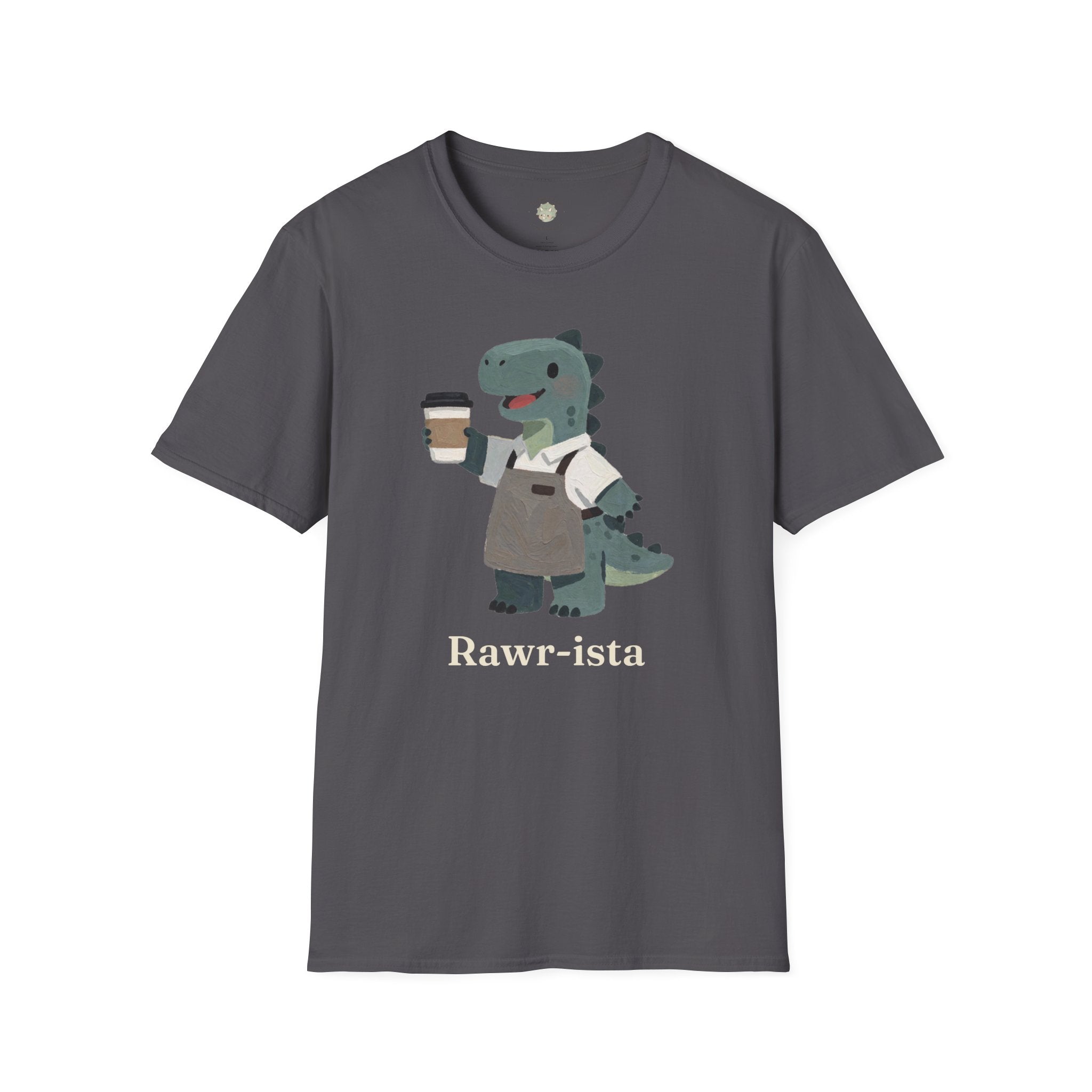 Rawr-ista T-Shirt — Funny Coffee Dinosaur Barista Graphic Tee