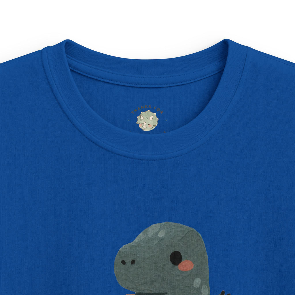 Kids Rawrkward T-Shirt — Funny Awkward Shy Dinosaur Graphic Tee