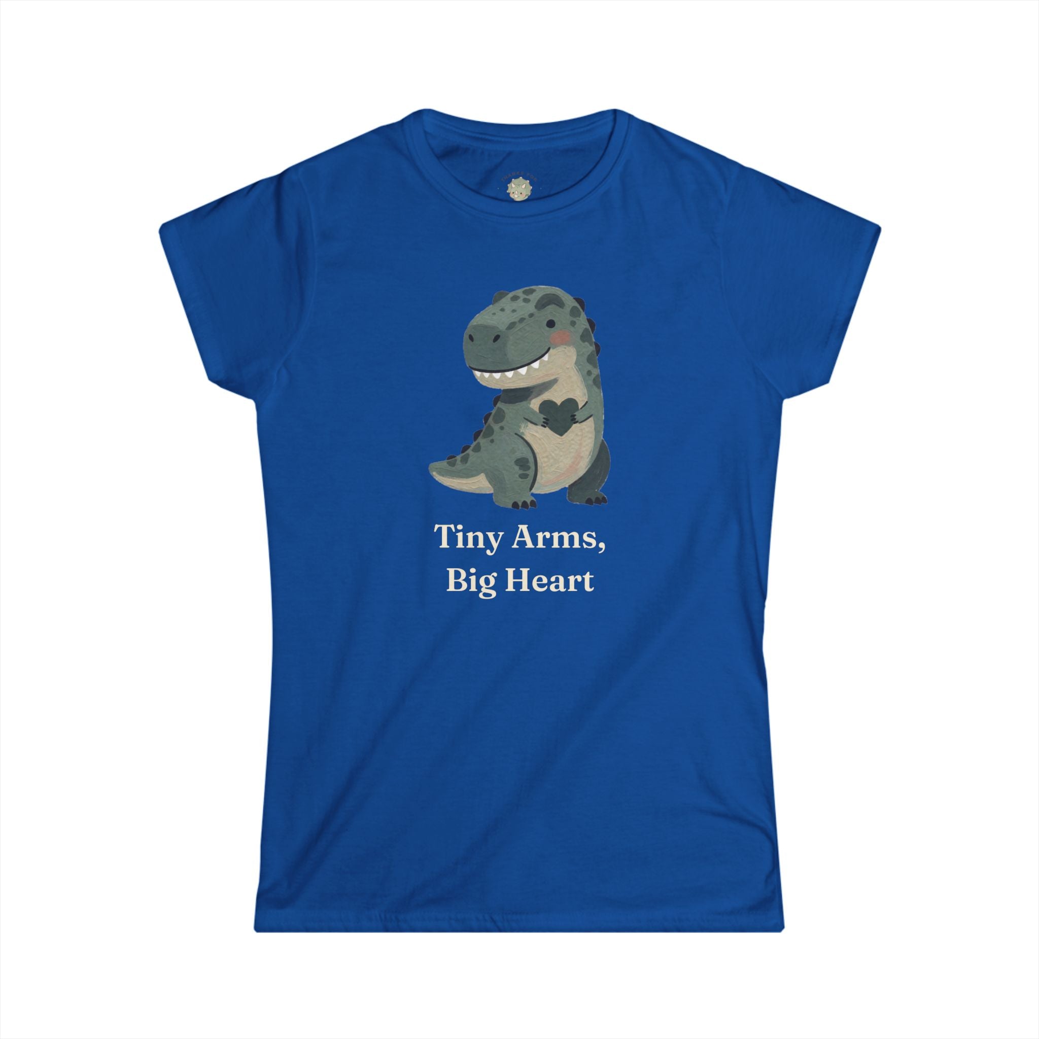 Women's Tiny Arms, Big Heart T-Shirt — Cute Sweet T-Rex Love Graphic Tee