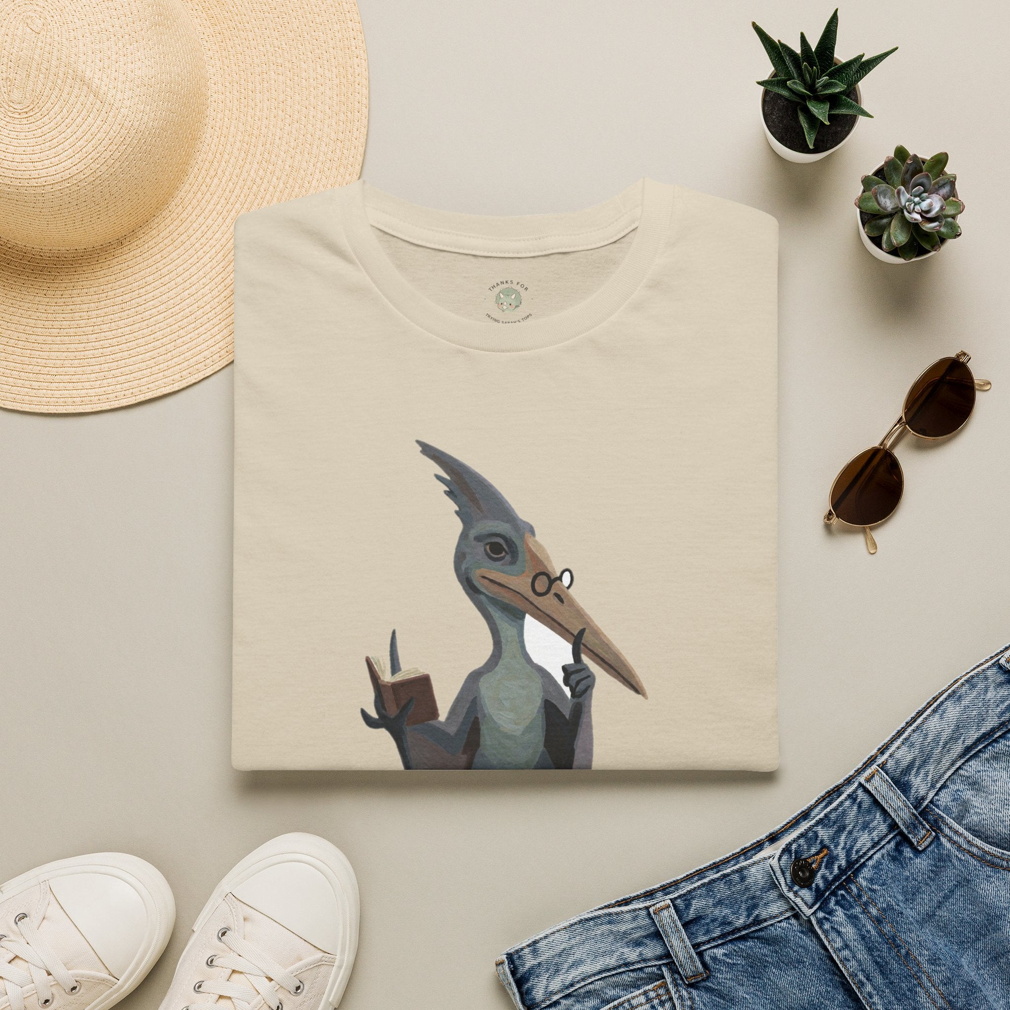 The Silent P T-Shirt — Funny Pterodactyl Grammar Pun Graphic Tee