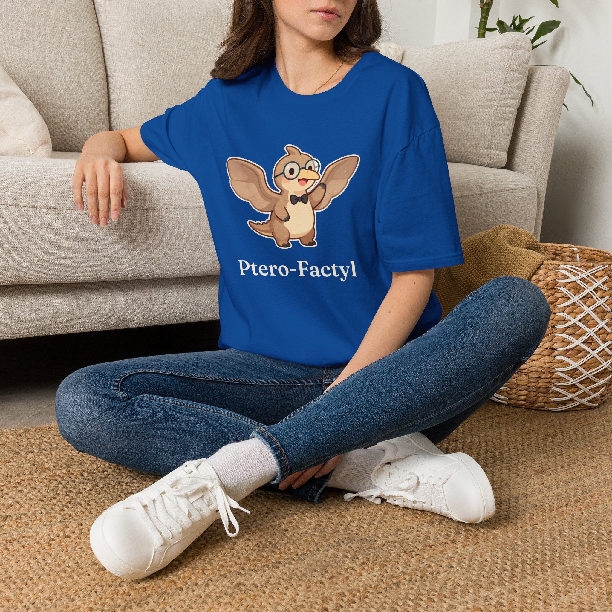 Ptero-Factyl T-Shirt — Funny Fun Facts Pterodactyl Dinosaur Graphic Tee