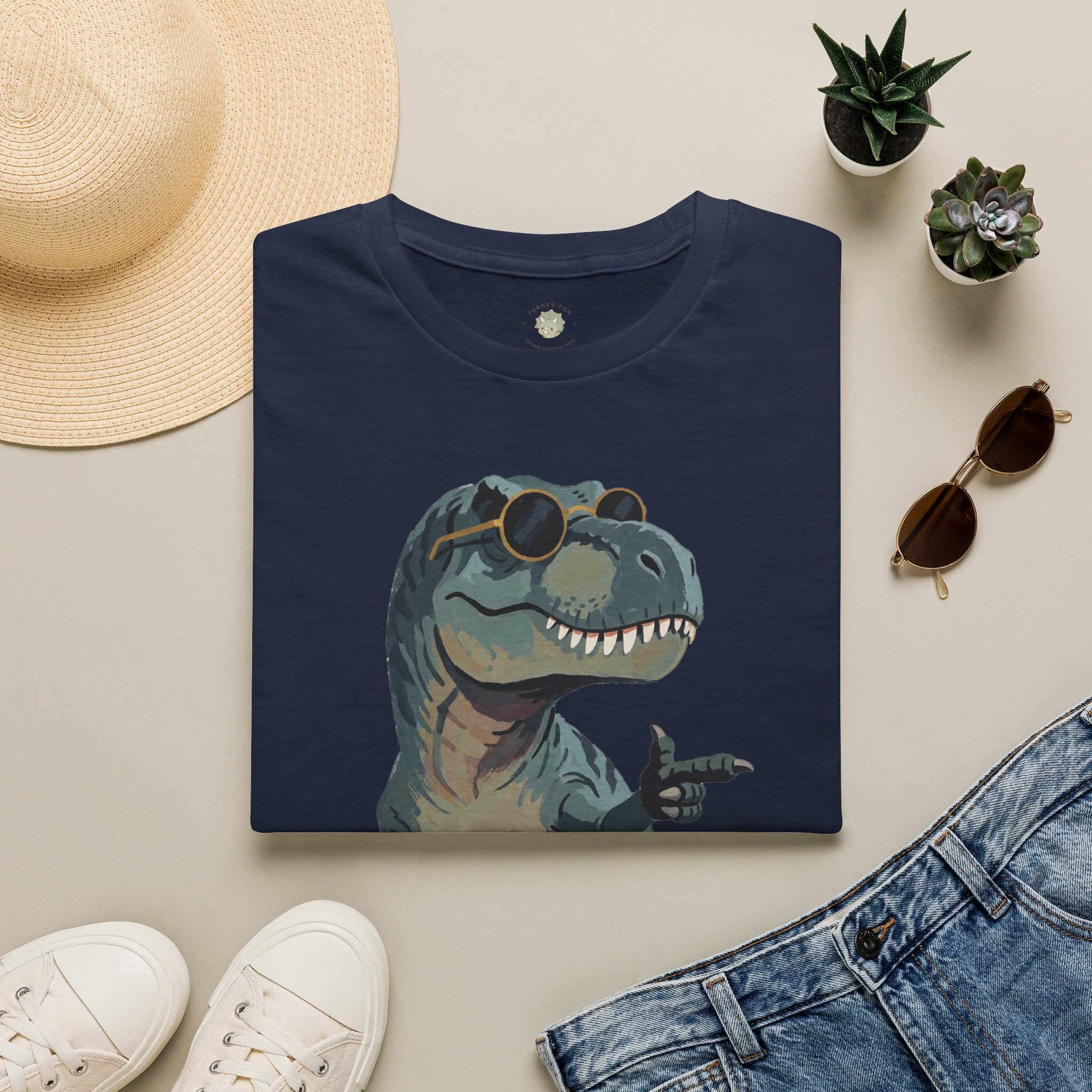 Big Dino Energy T-Shirt — Funny Confident Cool Dinosaur Graphic Tee