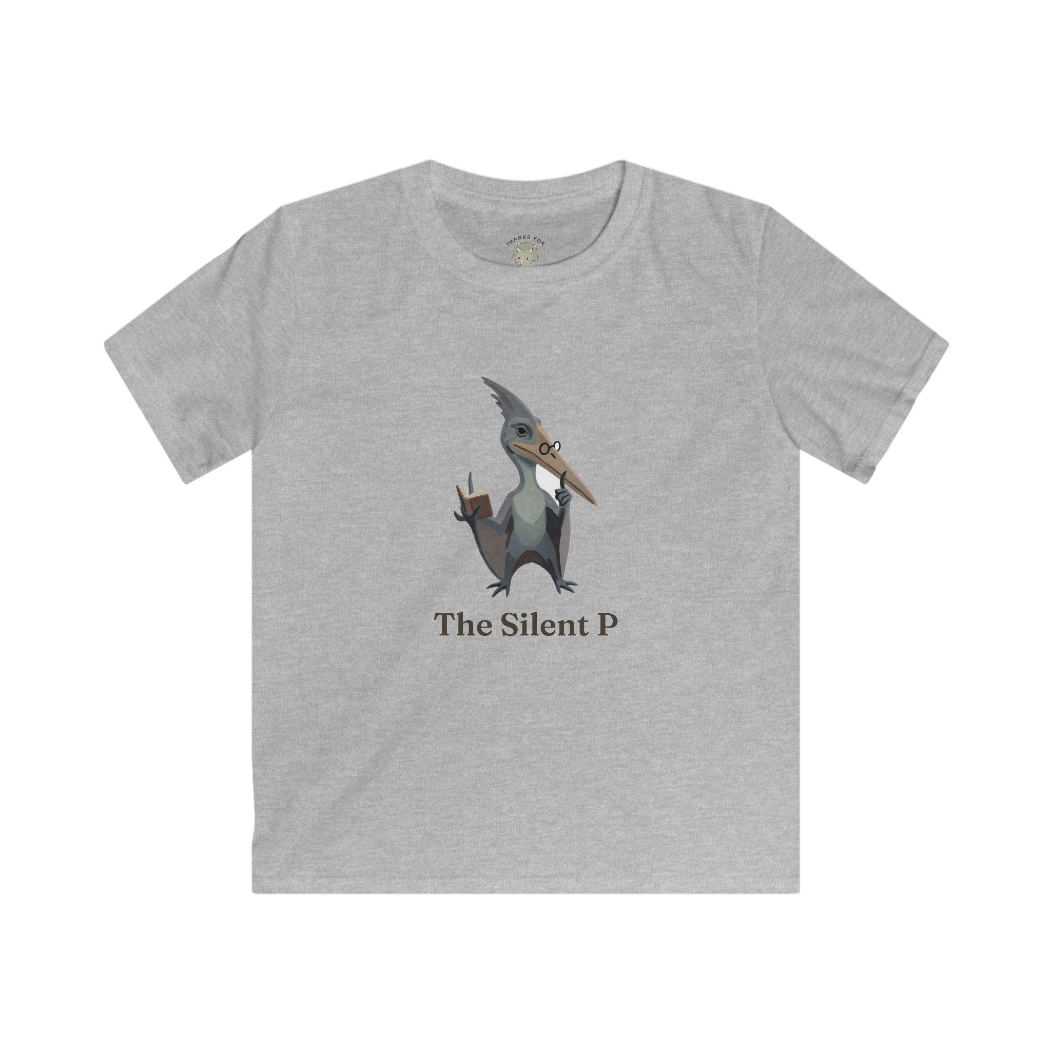 Kids The Silent P T-Shirt — Funny Pterodactyl Grammar Pun Graphic Tee