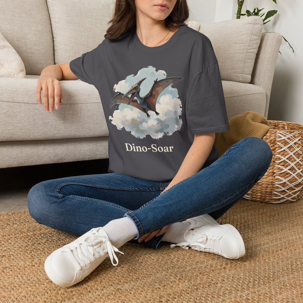 Dino-Soar T-Shirt — Cute Flying Pterodactyl Pun Graphic Tee