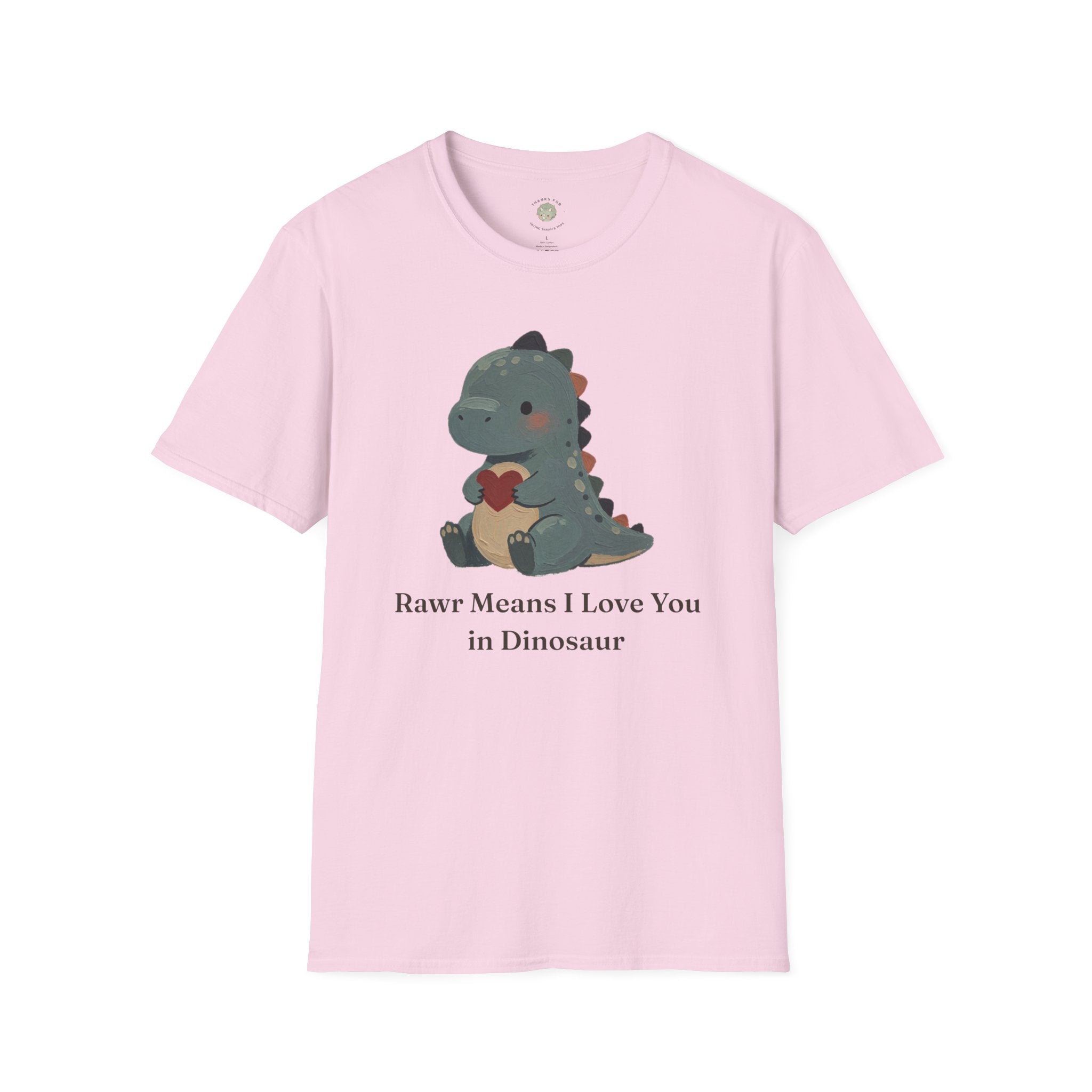 Rawr Means I Love You T-Shirt — Cute Dinosaur Love Graphic Tee