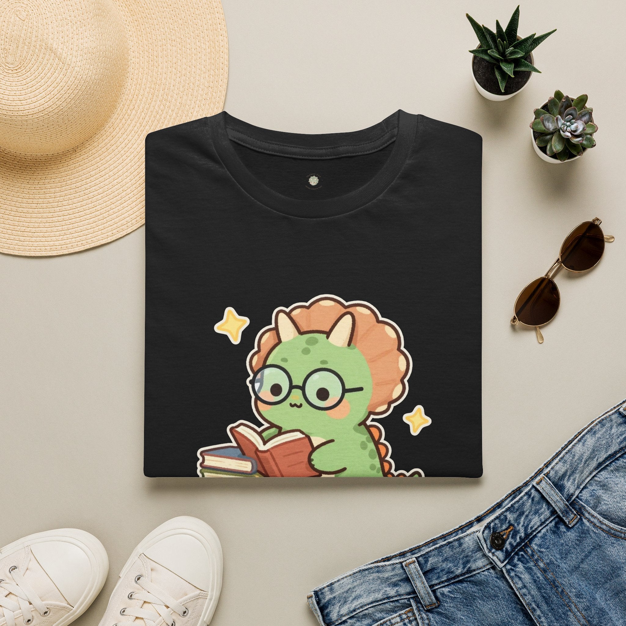Book-a-saurus T-Shirt — Cute Reading Dinosaur Book Lover Graphic Tee
