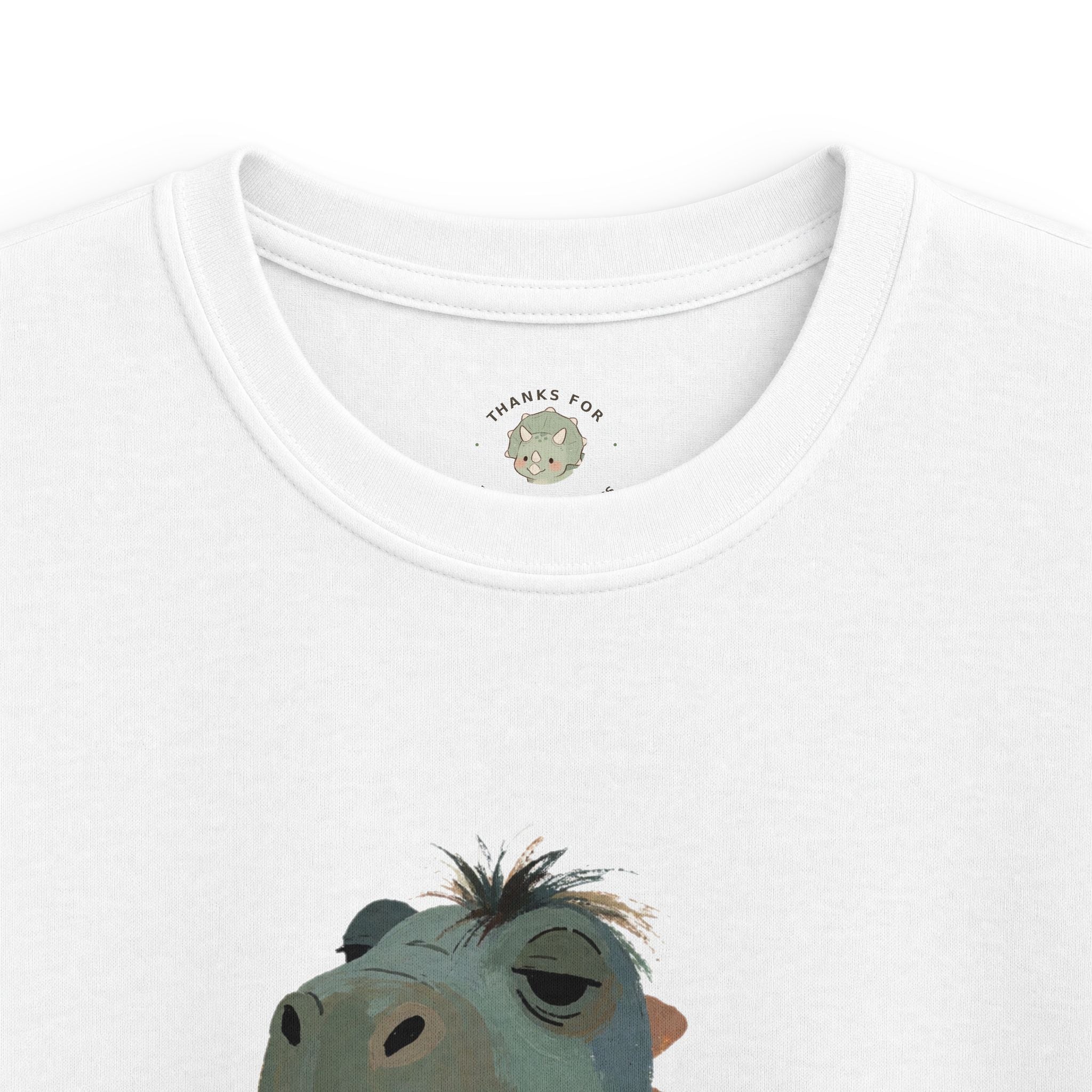 Kids Not a Morning Dino T-Shirt — Funny Sleepy Dinosaur Graphic Tee