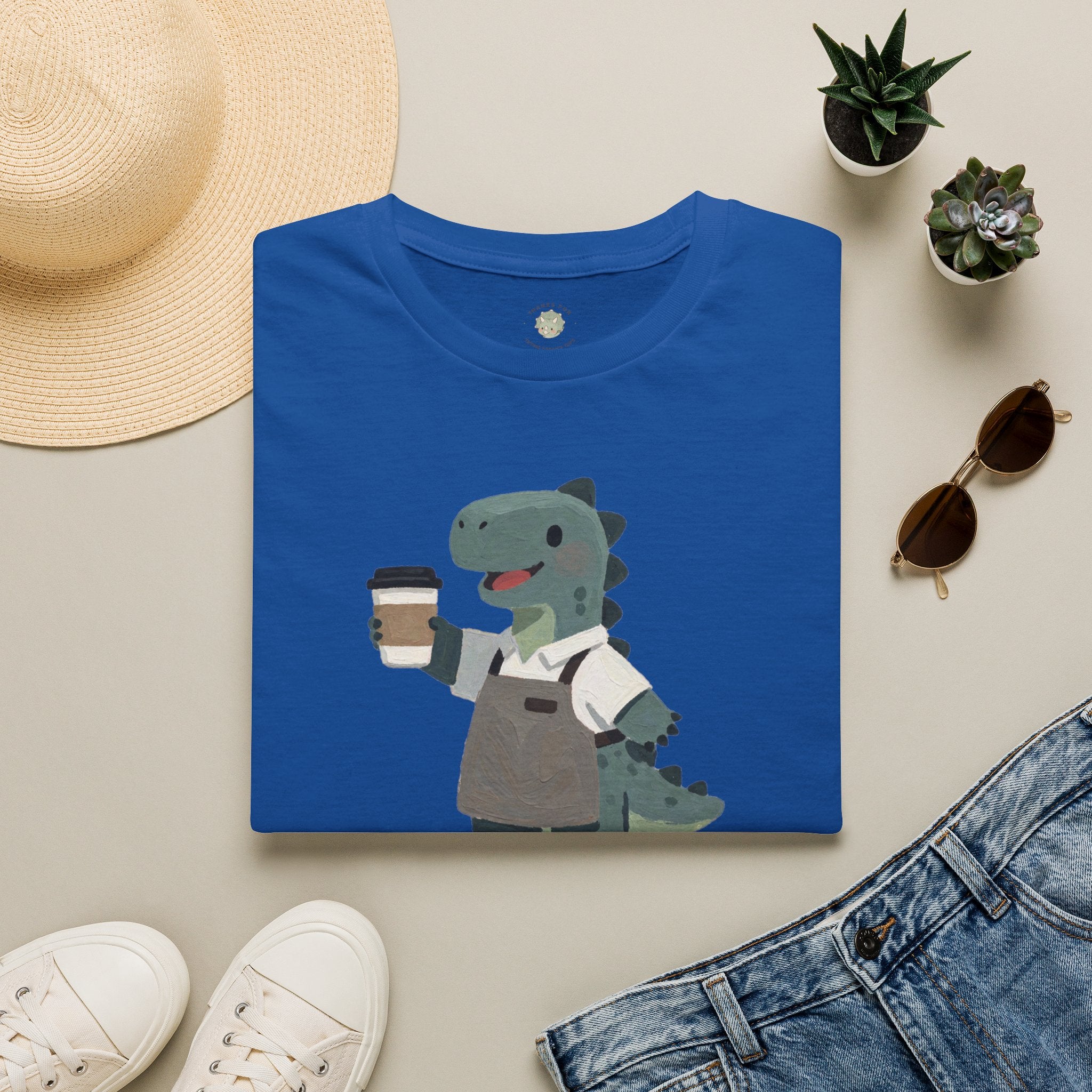Rawr-ista T-Shirt — Funny Coffee Dinosaur Barista Graphic Tee