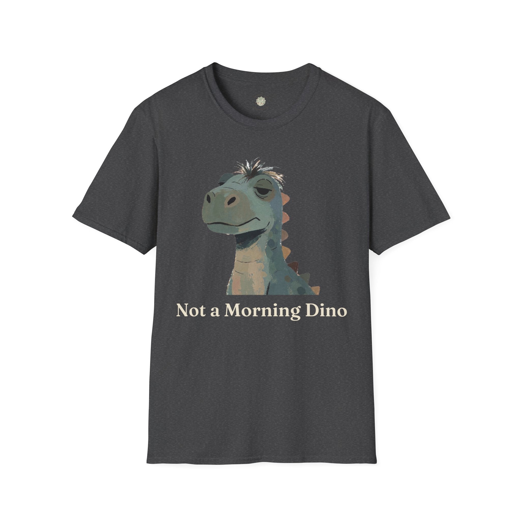 Not a Morning Dino T-Shirt — Funny Sleepy Dinosaur Graphic Tee