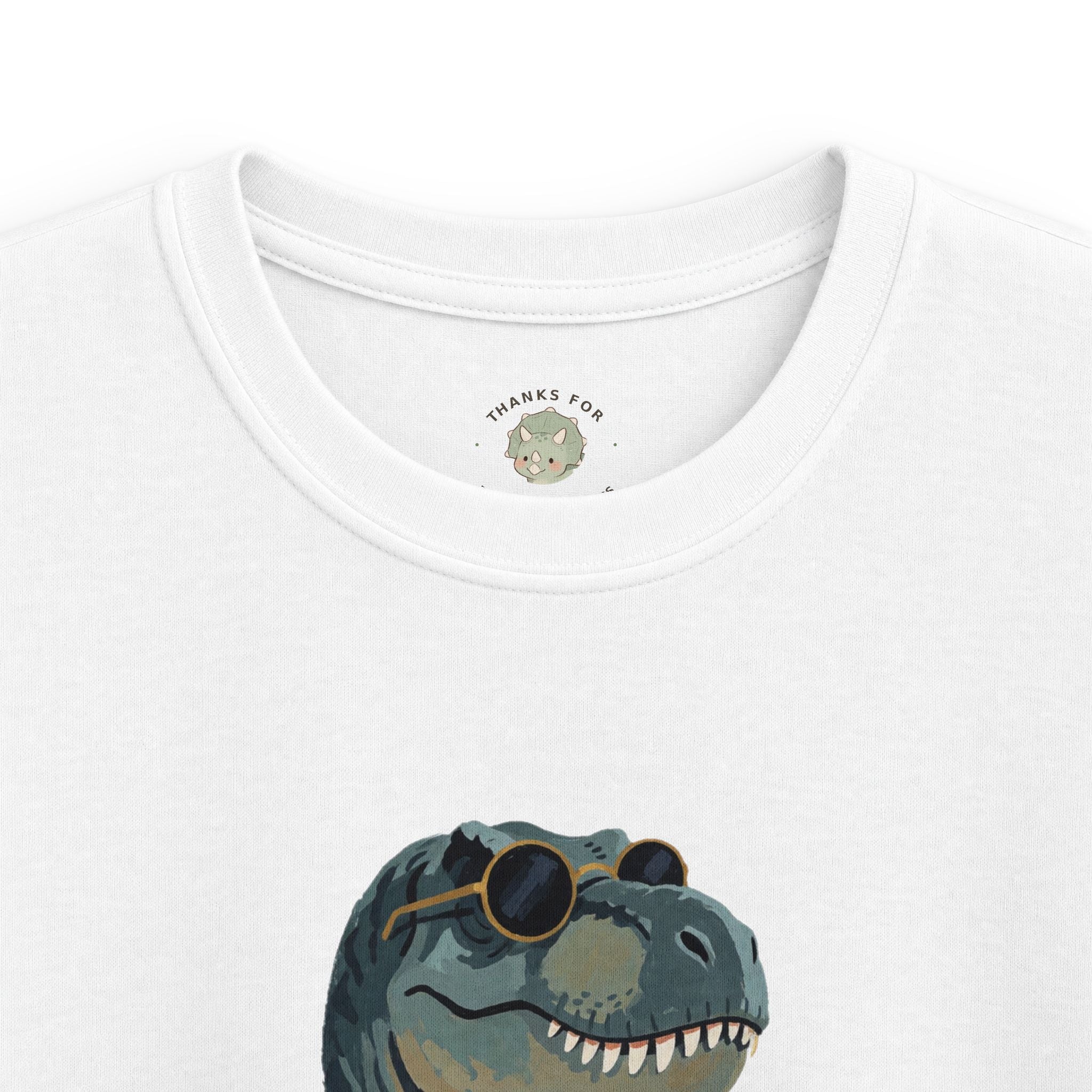 Kids Big Dino Energy T-Shirt — Funny Confident Cool Dinosaur Graphic Tee