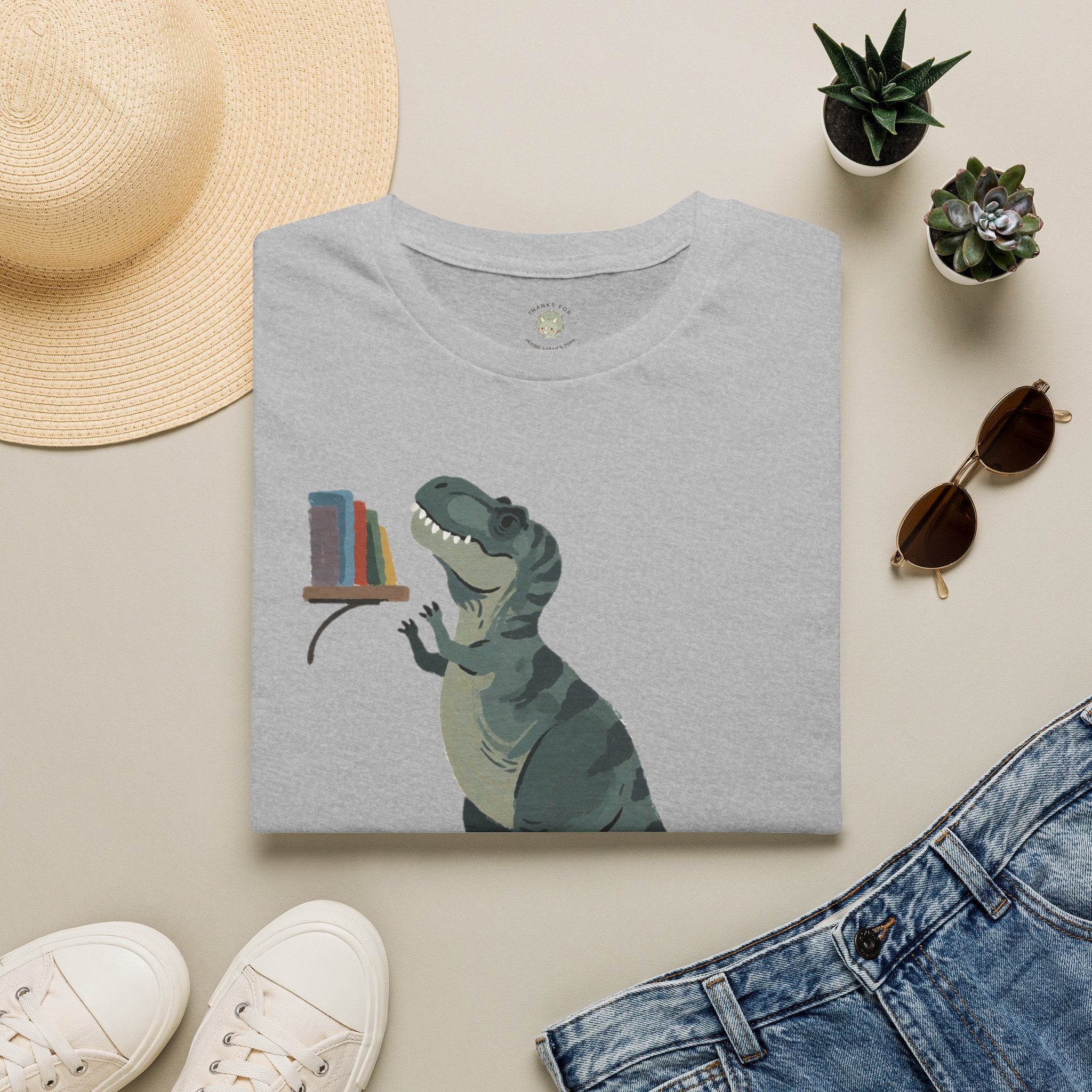 Short Arms, Big Dreams T-Shirt — Funny Motivational T-Rex Graphic Tee