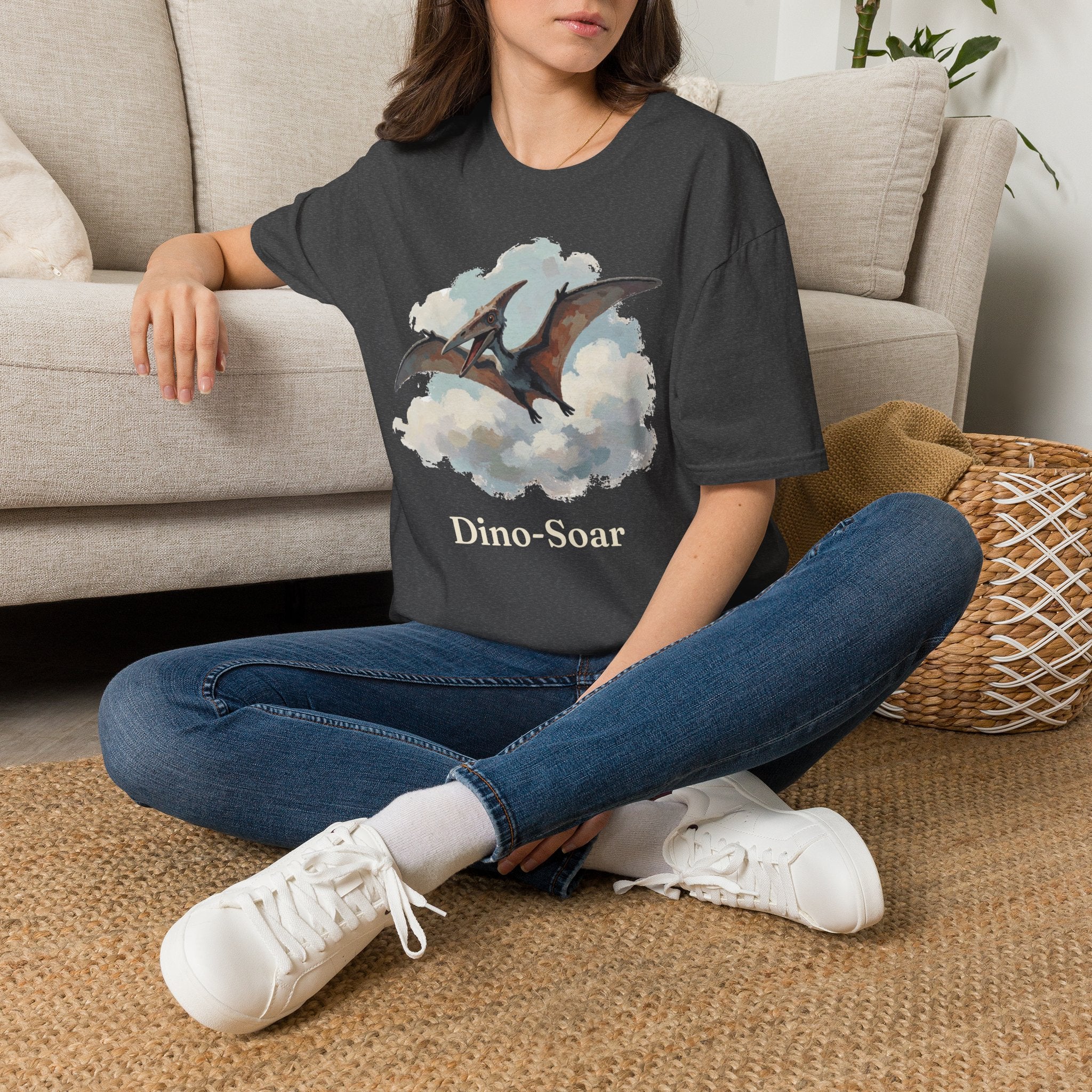 Dino-Soar T-Shirt — Cute Flying Pterodactyl Pun Graphic Tee