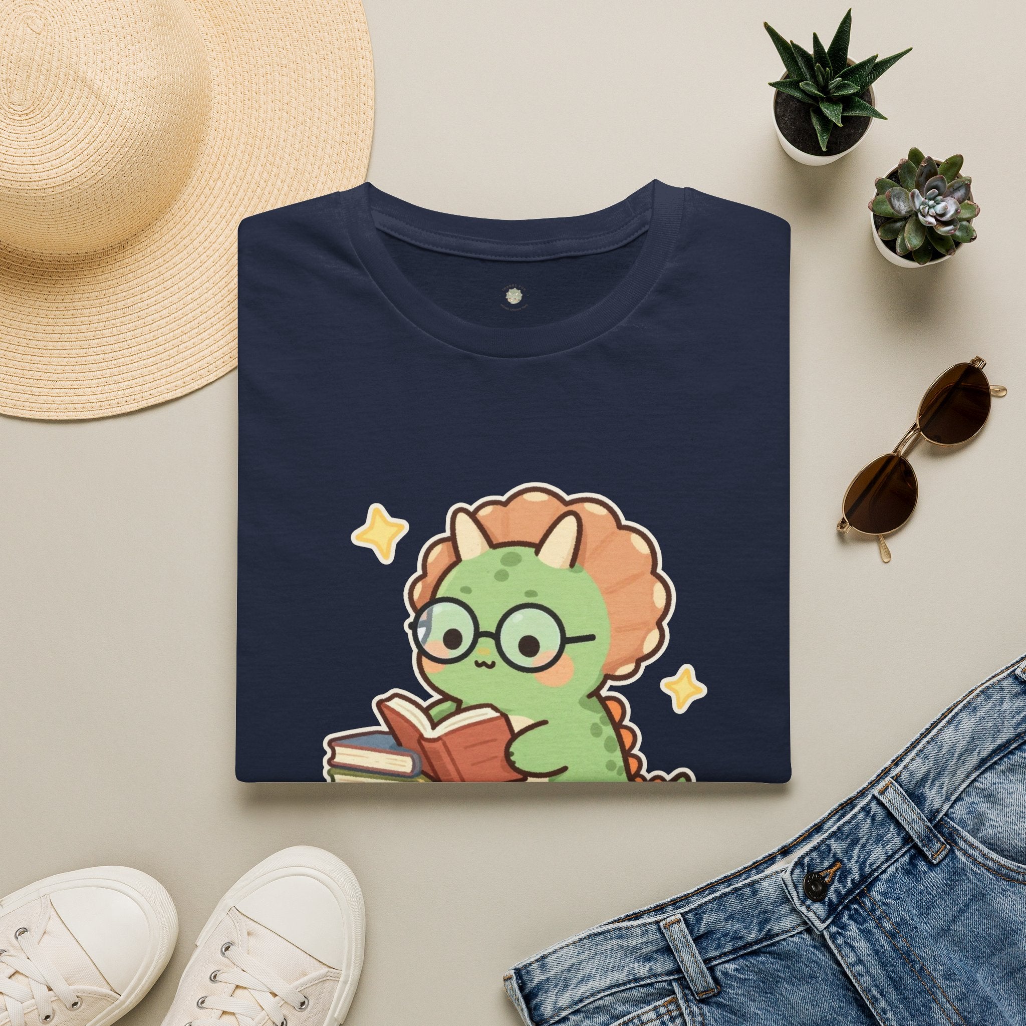 Book-a-saurus T-Shirt — Cute Reading Dinosaur Book Lover Graphic Tee