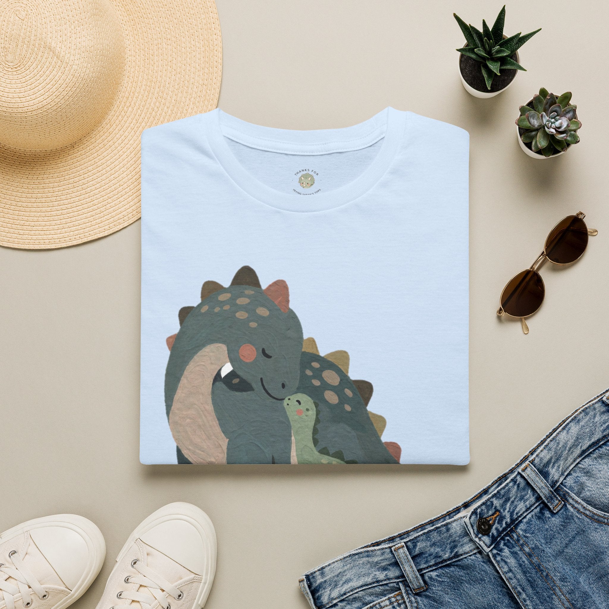 Mamasaurus T-Shirt — Cute Dinosaur Mom Mother's Day Graphic Tee