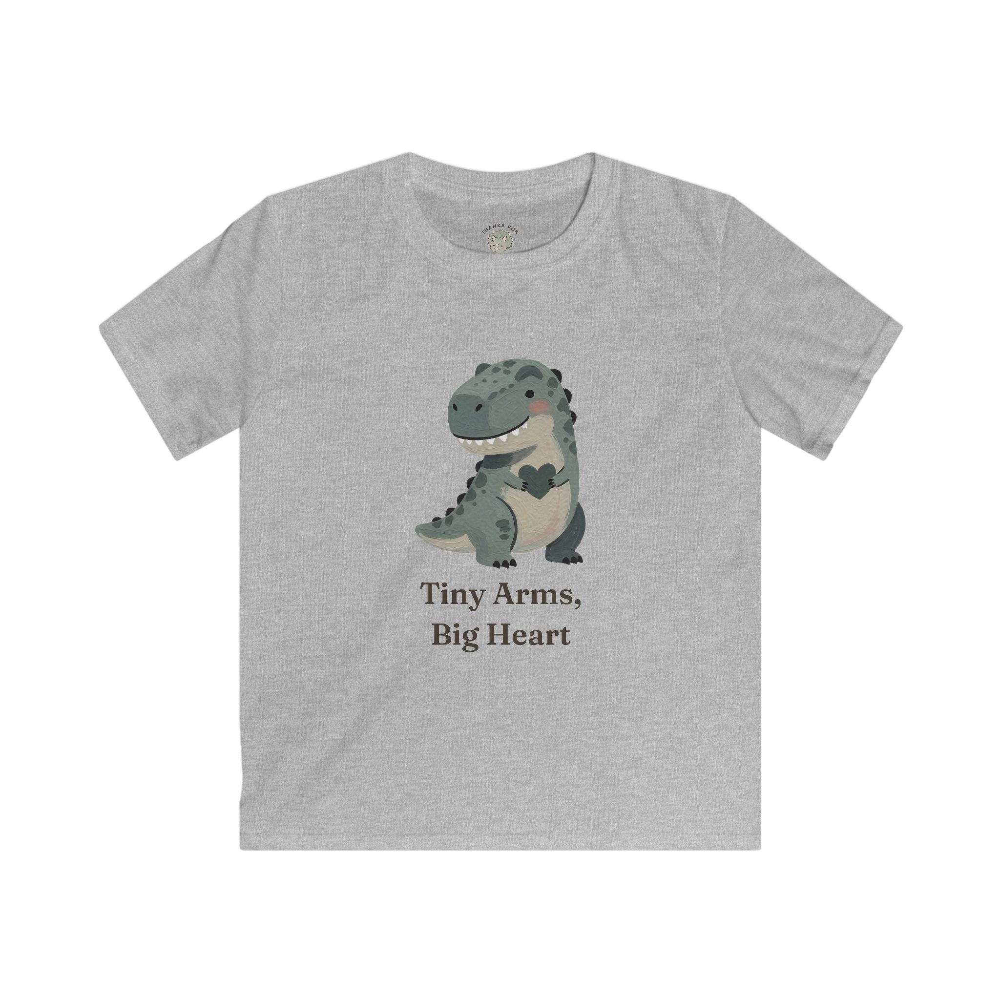 Kids Tiny Arms, Big Heart T-Shirt — Cute Sweet T-Rex Love Graphic Tee