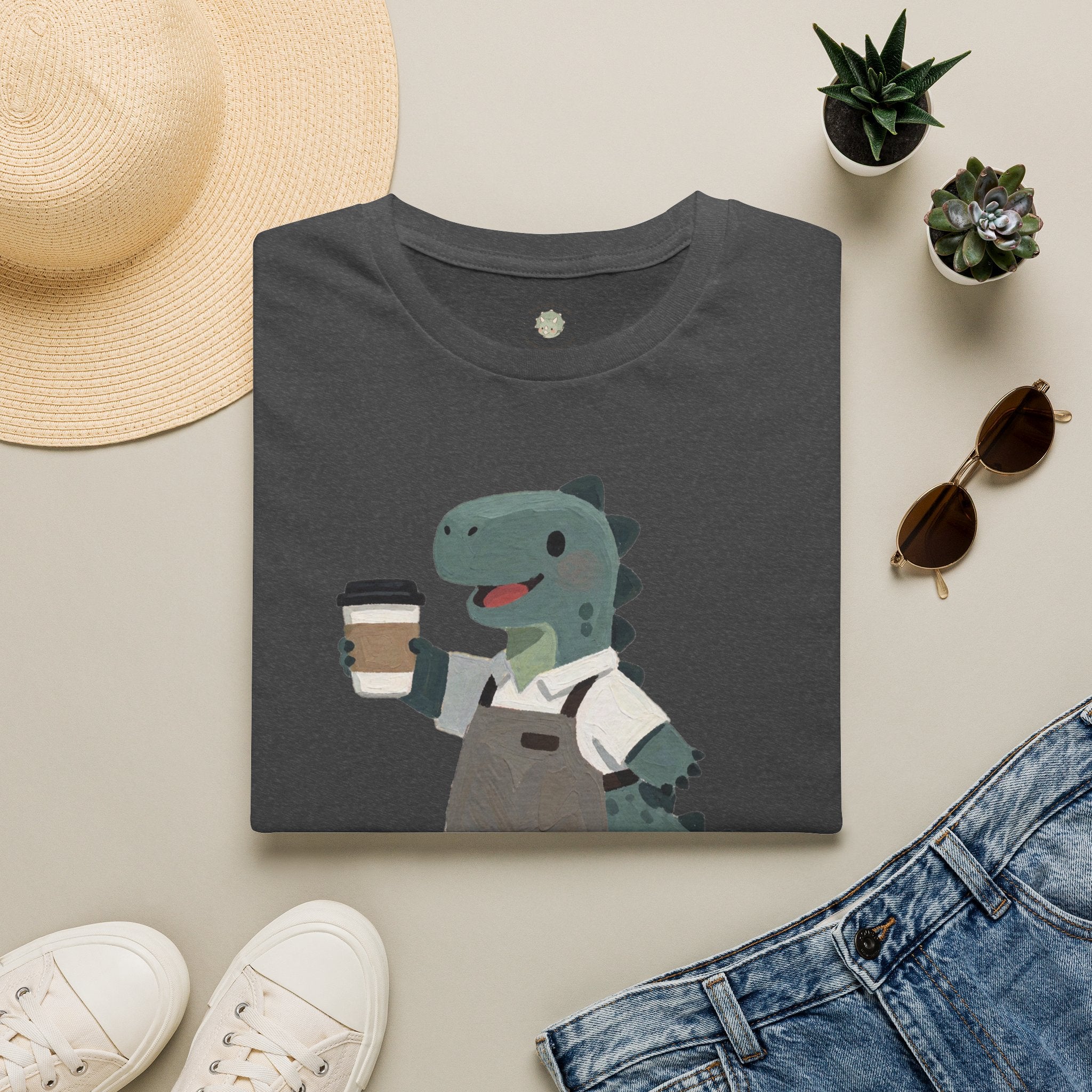 Rawr-ista T-Shirt — Funny Coffee Dinosaur Barista Graphic Tee