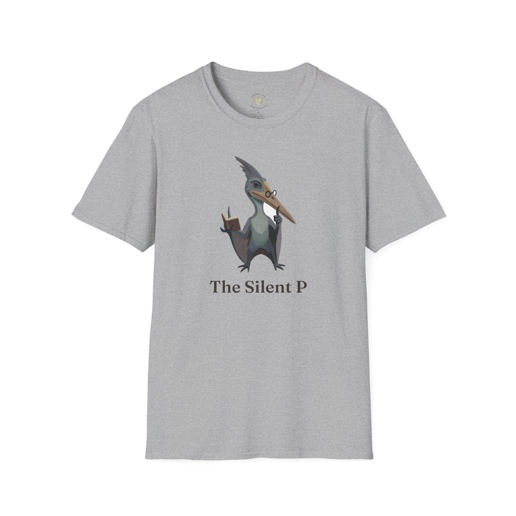 The Silent P T-Shirt — Funny Pterodactyl Grammar Pun Graphic Tee