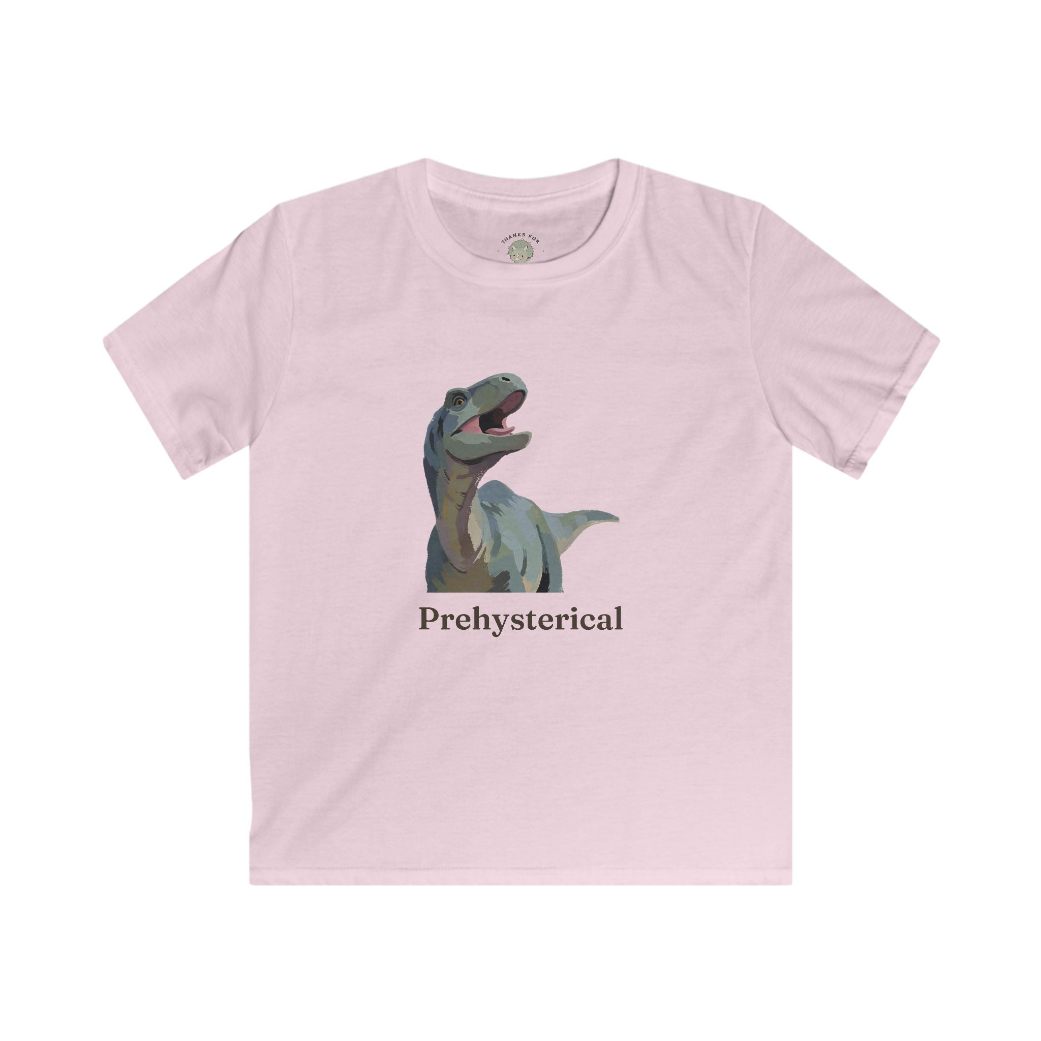 Kids Prehysterical T-Shirt — Funny Laughing Dinosaur Pun Graphic Tee