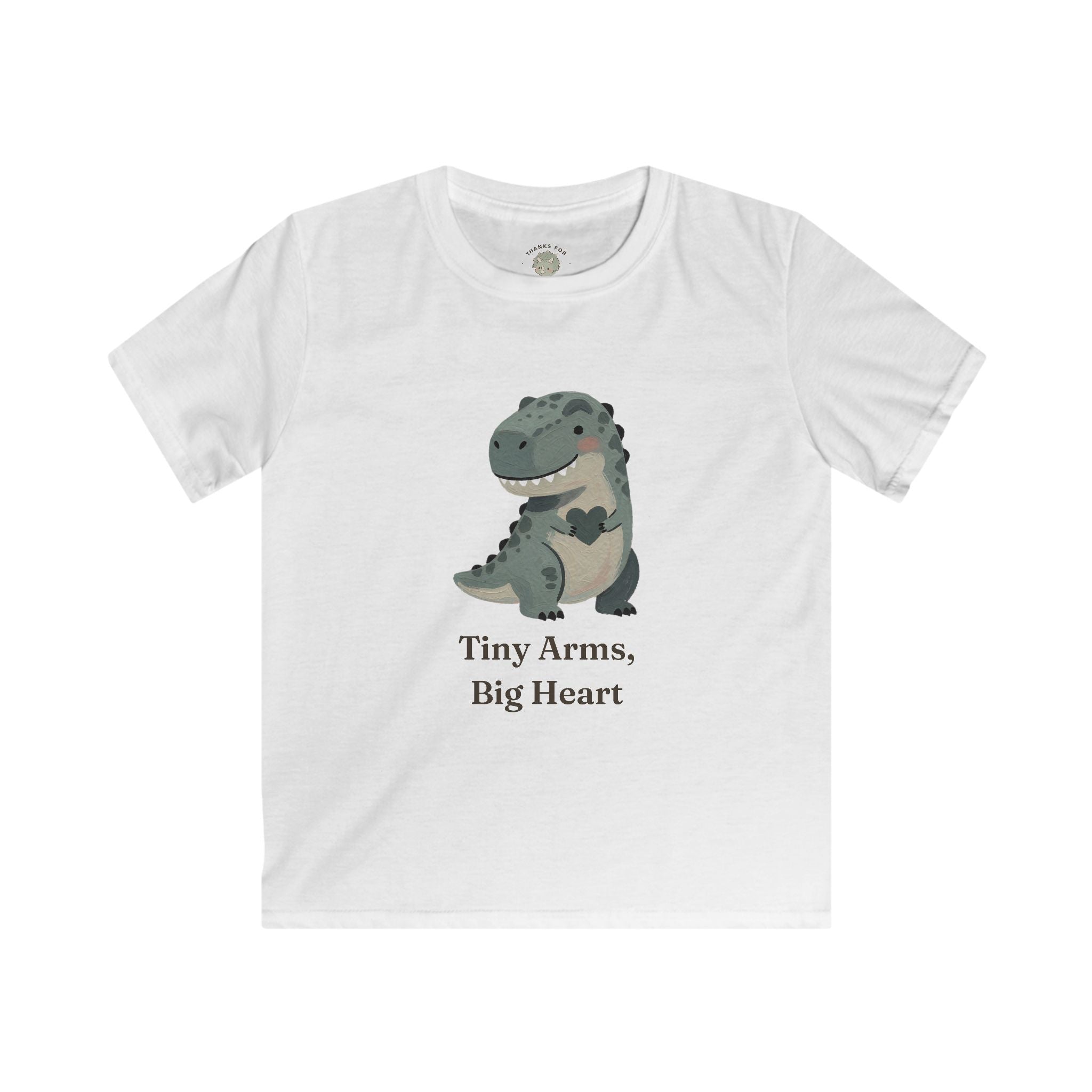 Kids Tiny Arms, Big Heart T-Shirt — Cute Sweet T-Rex Love Graphic Tee