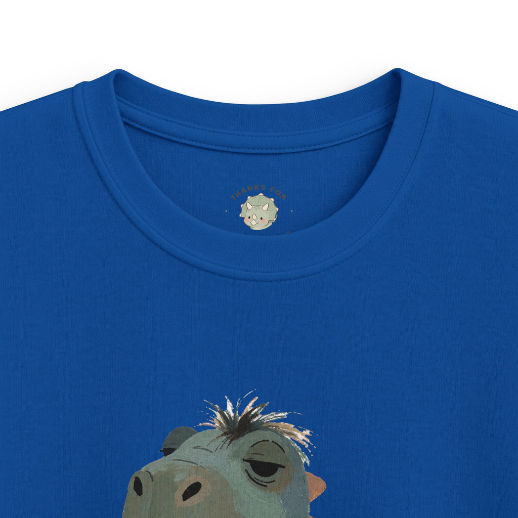 Kids Not a Morning Dino T-Shirt — Funny Sleepy Dinosaur Graphic Tee