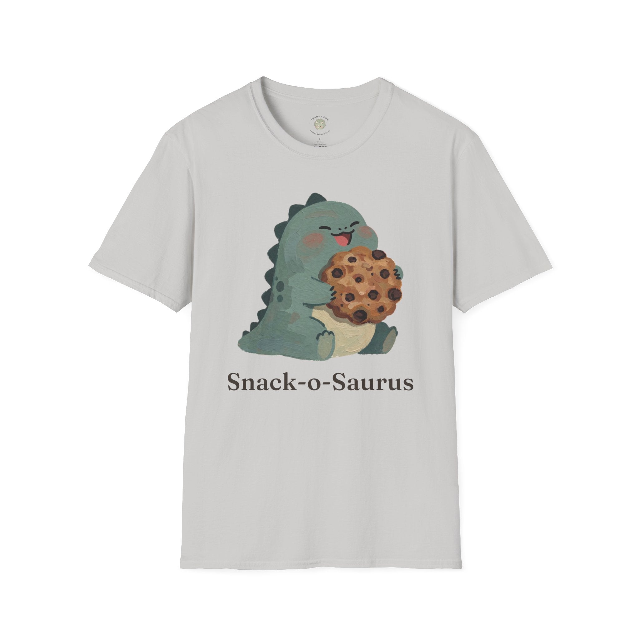 Snack-o-Saurus T-Shirt — Cute Cookie Dinosaur Snack Graphic Tee