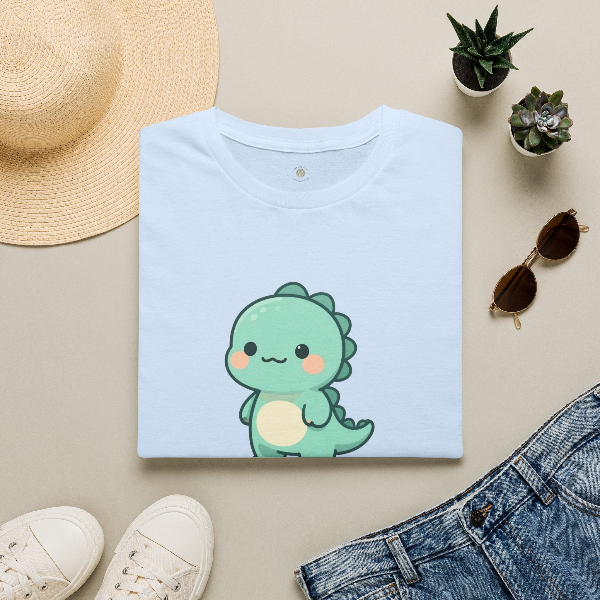 Personalized Boy Dinosaur T-Shirt — Custom Name Dino Tee
