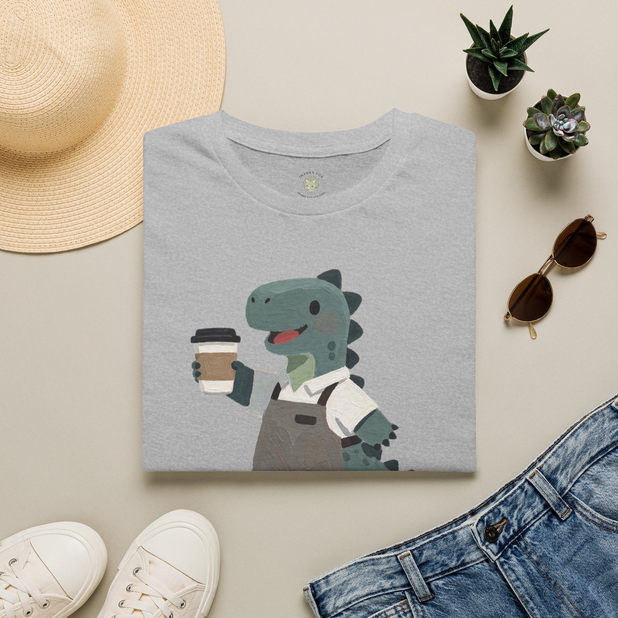 Rawr-ista T-Shirt — Funny Coffee Dinosaur Barista Graphic Tee