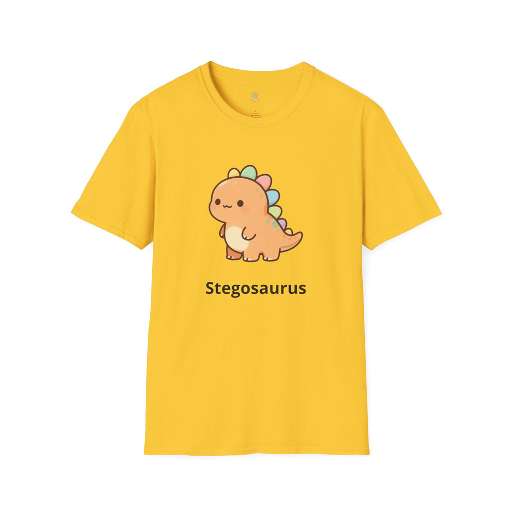 Personalized Dinosaur T-Shirt — Custom Name Stegosaurus Tee