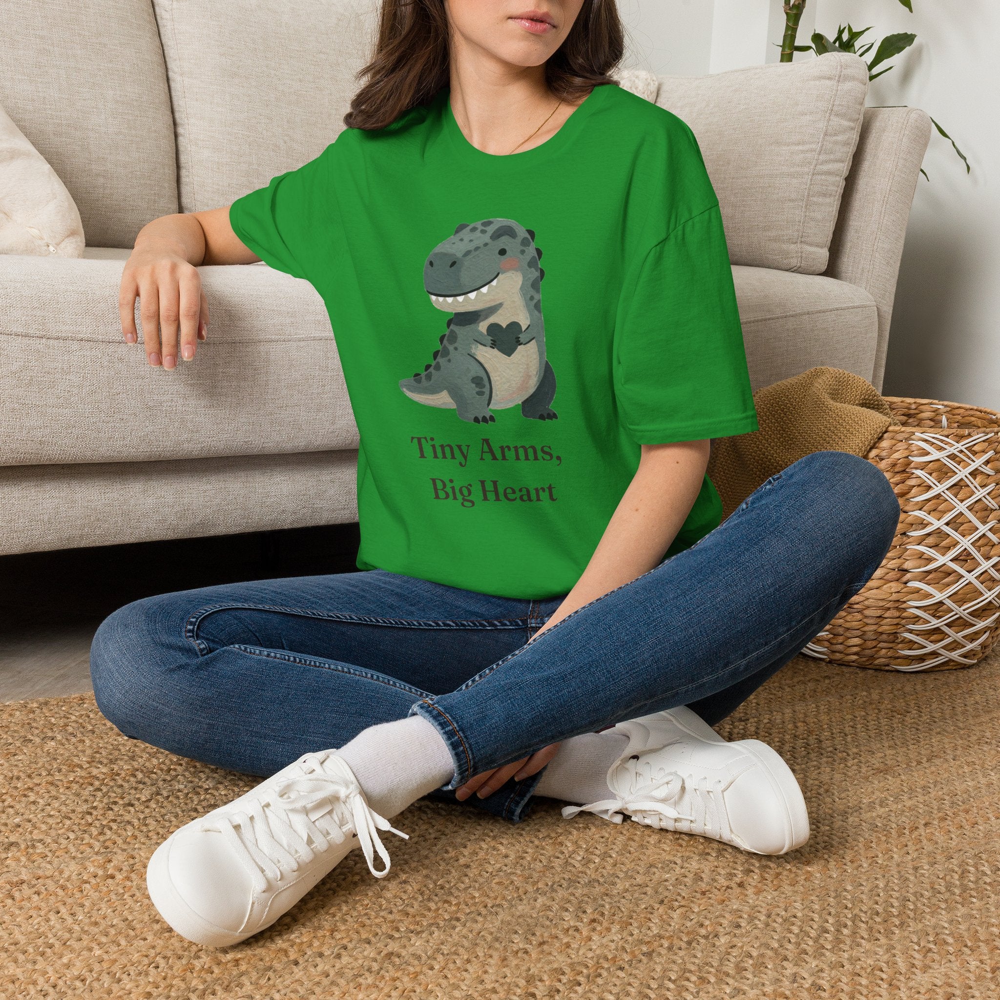 Tiny Arms, Big Heart T-Shirt — Cute Sweet T-Rex Love Graphic Tee