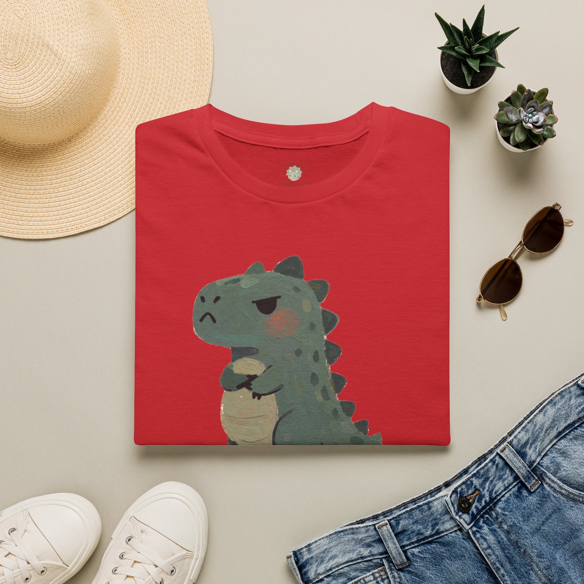 Hangry-Saurus T-Shirt — Funny Hungry Grumpy Dinosaur Graphic Tee