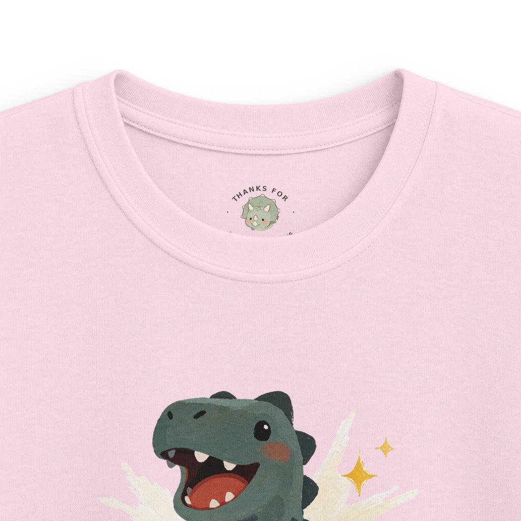 Kids Dino-Mite T-Shirt — Cute Cheerful Dinosaur Pun Graphic Tee