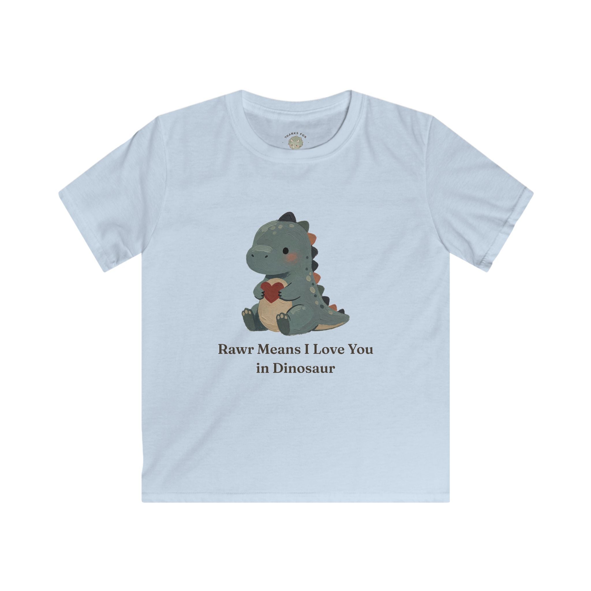 Kids Rawr Means I Love You T-Shirt — Cute Dinosaur Love Graphic Tee