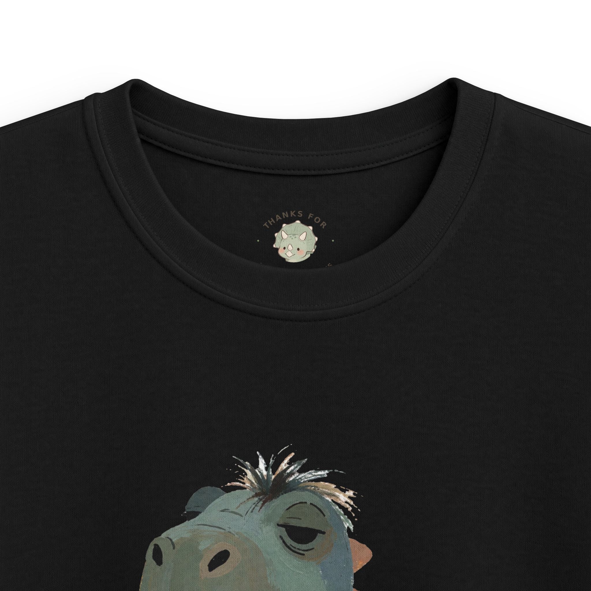 Kids Not a Morning Dino T-Shirt — Funny Sleepy Dinosaur Graphic Tee