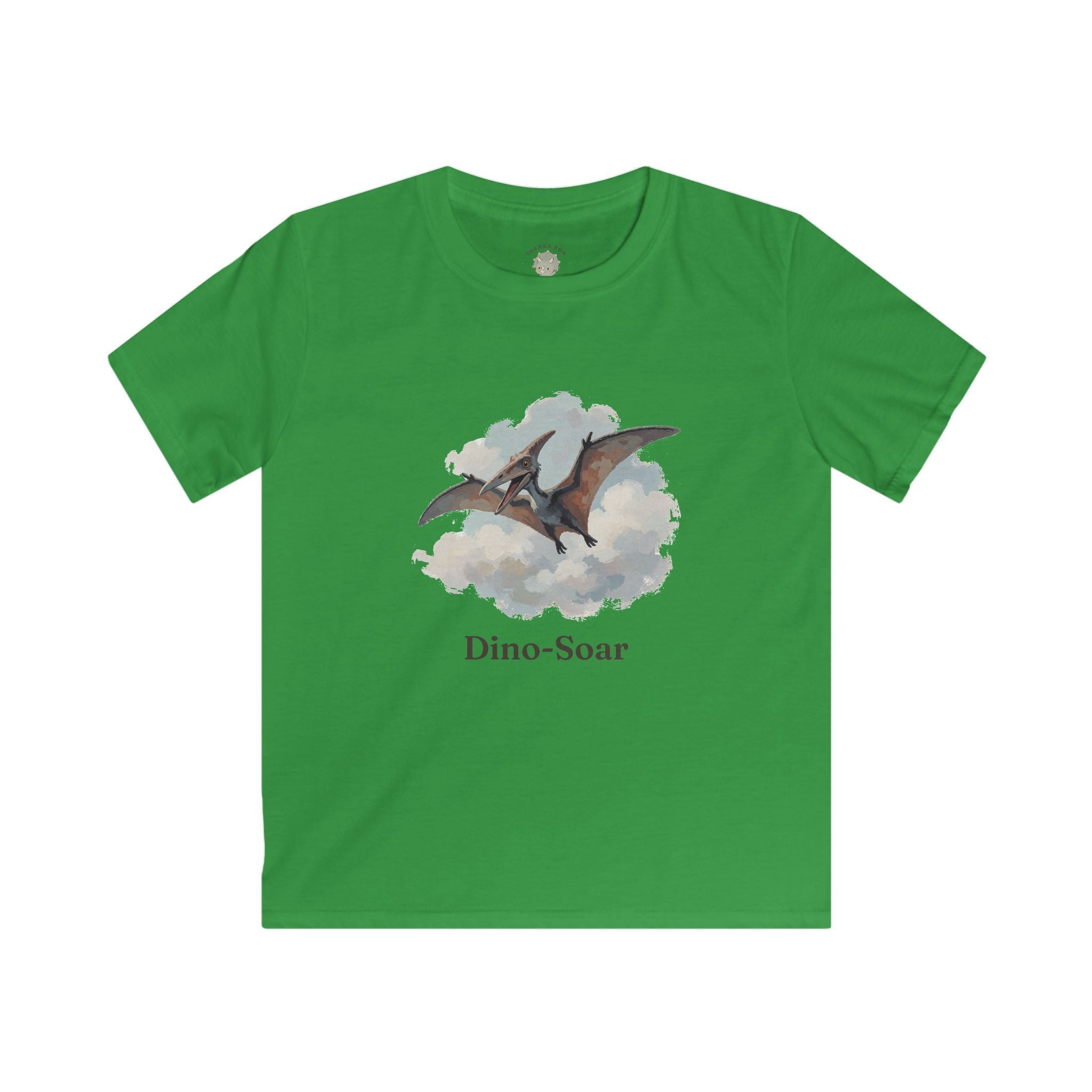 Kids Dino-Soar T-Shirt — Cute Flying Pterodactyl Pun Graphic Tee